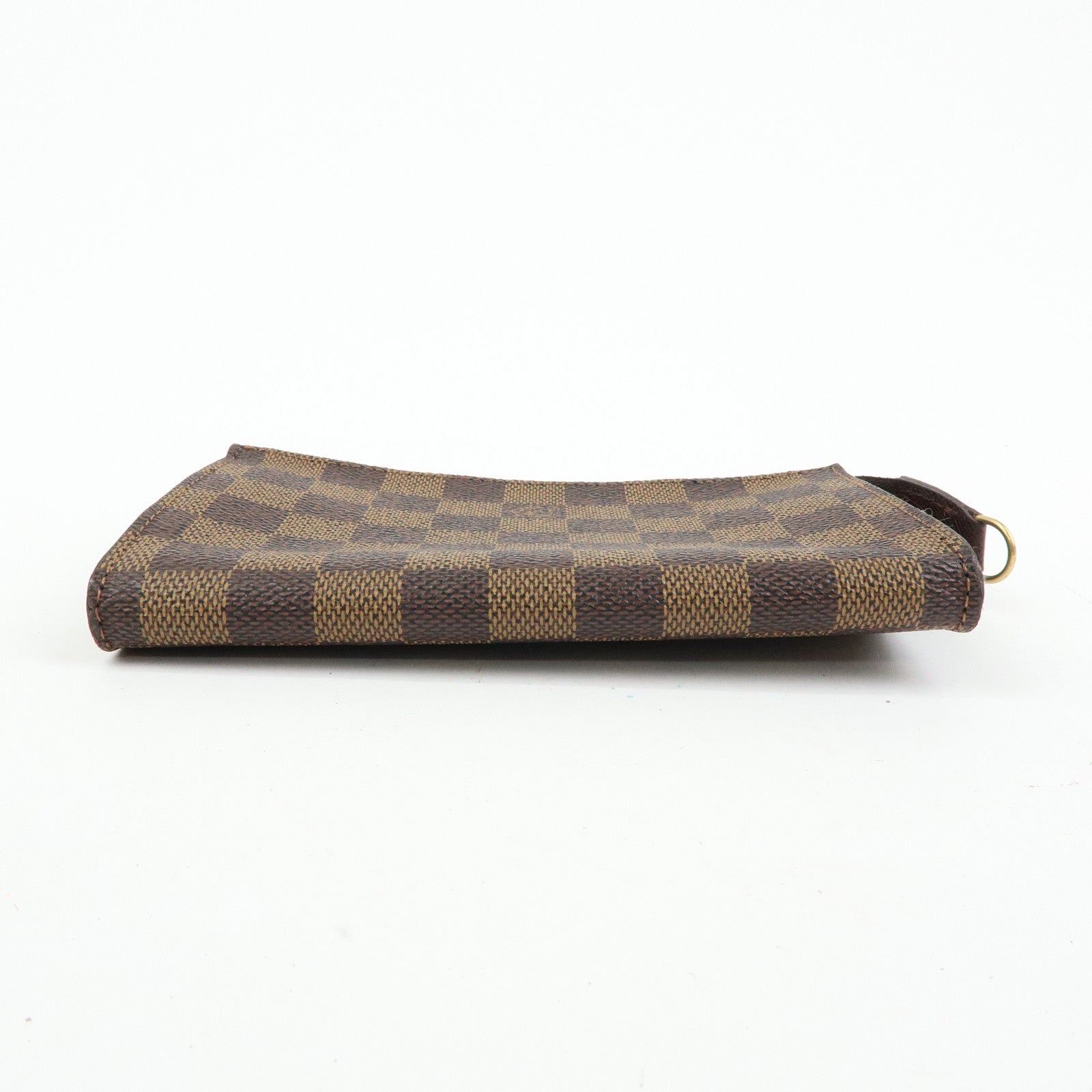 Louis Vuitton Damier Ebene Canvas Leather Pouch for Marais Bag Brown