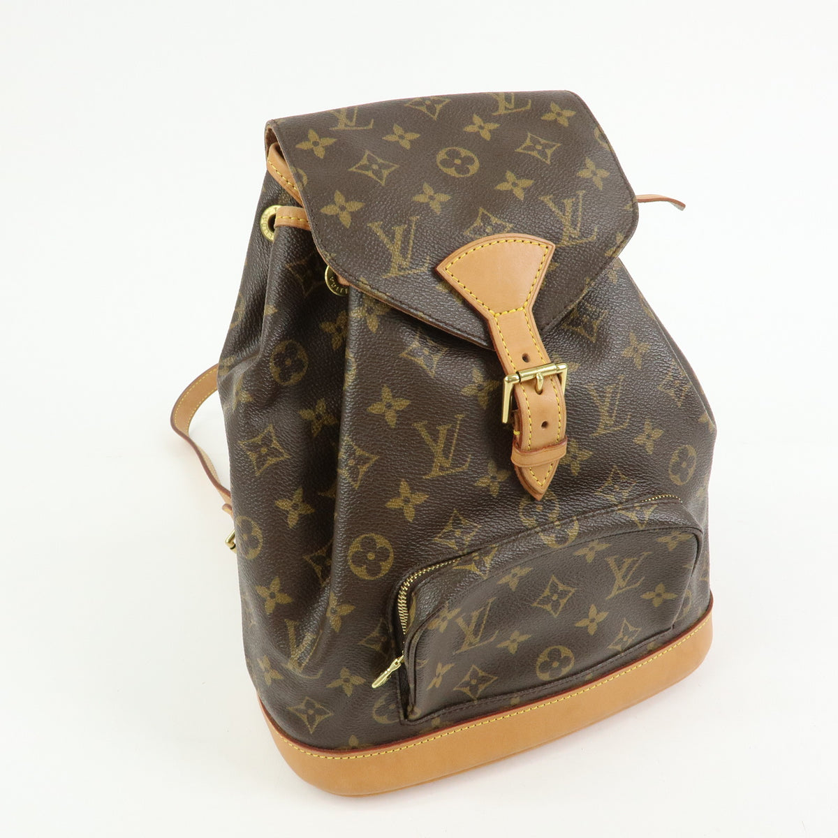 Louis Vuitton Monogram Montsouris MM Backpack Rucksack Brown M51136