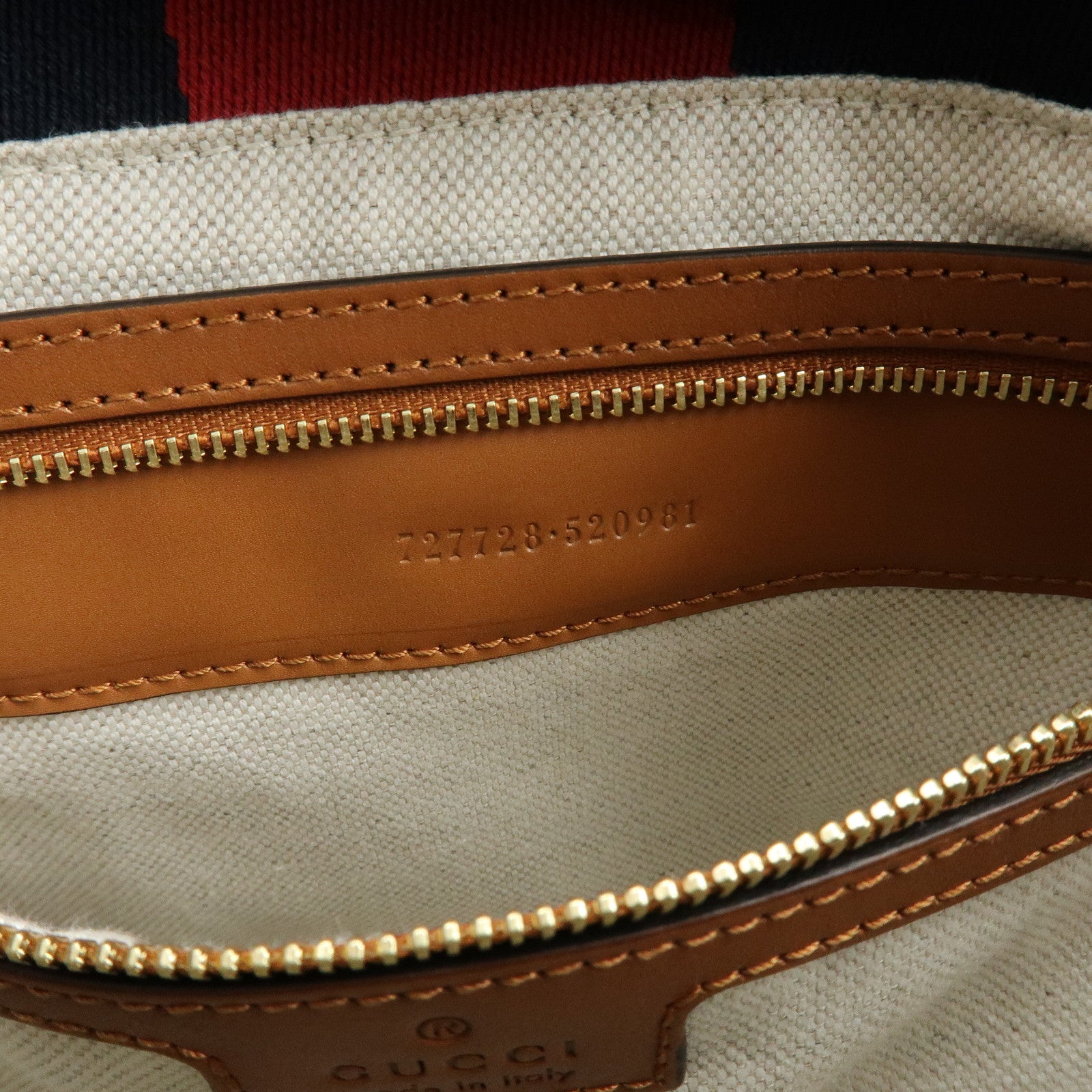 GUCCI Interlocking G Sherry Canvas 2Way Bag Hand Shoulder Bag 727728