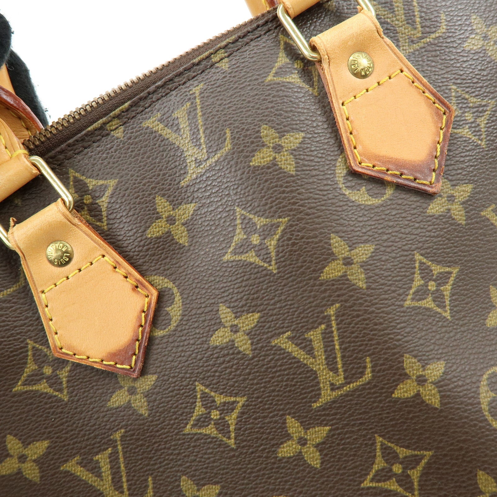 Louis Vuitton Monogram Canvas Alma Hand Bag Brown M51130