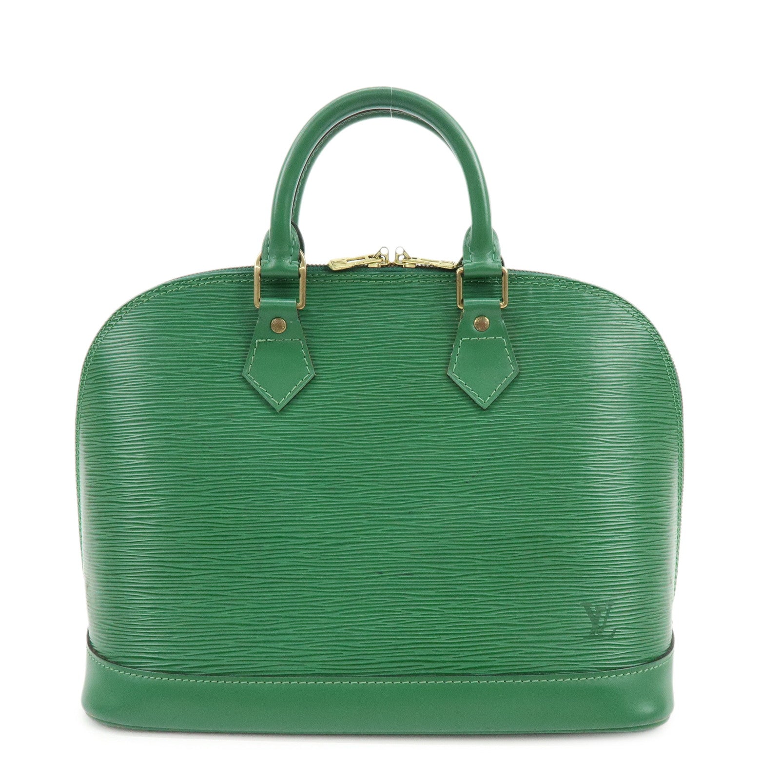 Louis Vuitton Epi Alma 2Way Bag Hand Bag Borneo Green M52144