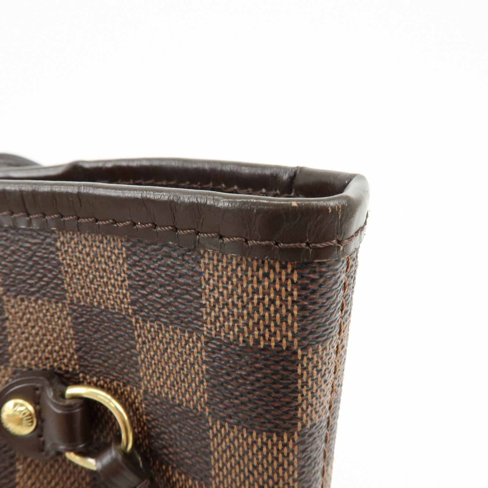 Louis Vuitton Damier Ebene Neverfull MM Tote Bag Cerise N41358