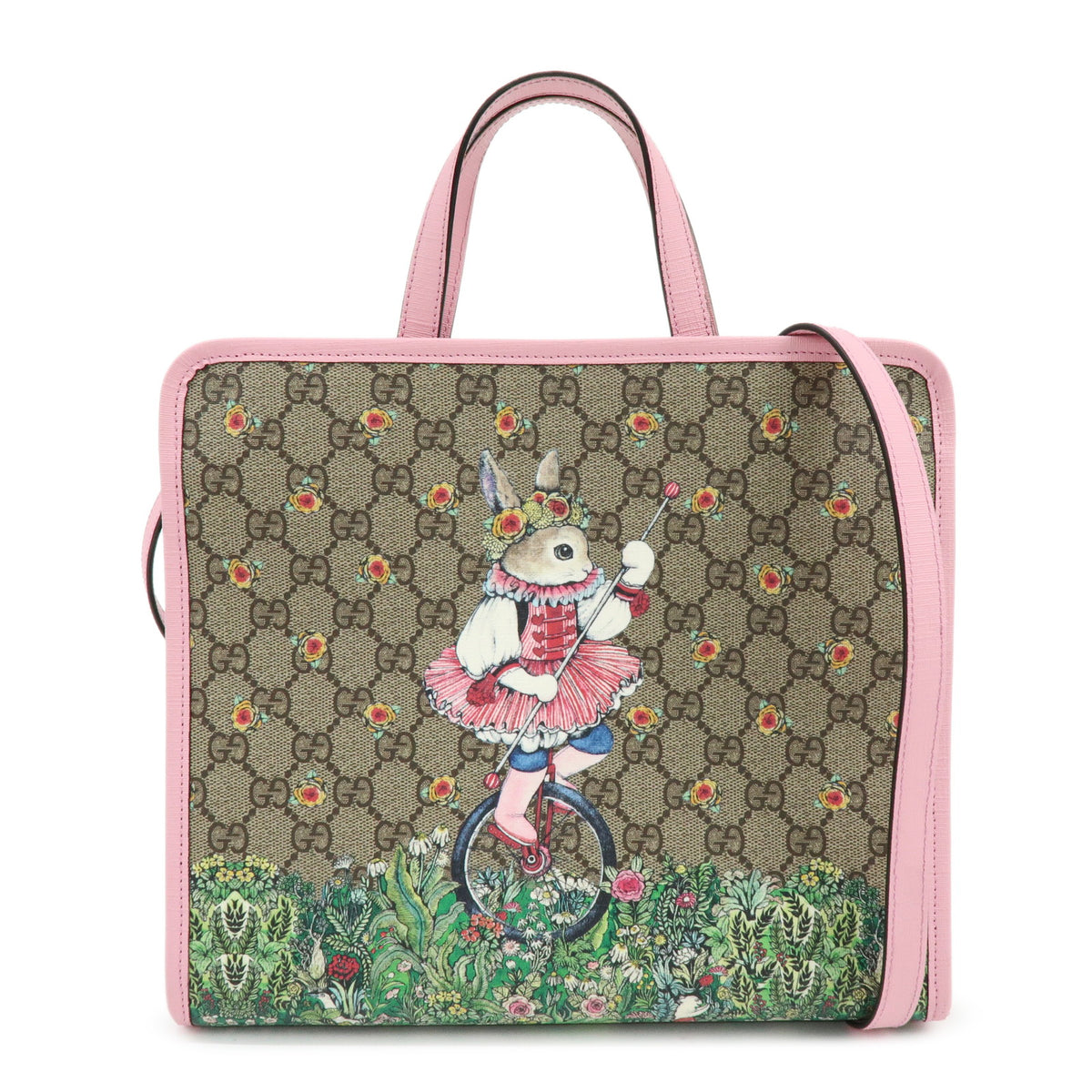 GUCCI Childrens Yuko Higuchi GG Supreme 2Way Hand Bag Rabbit 630542
