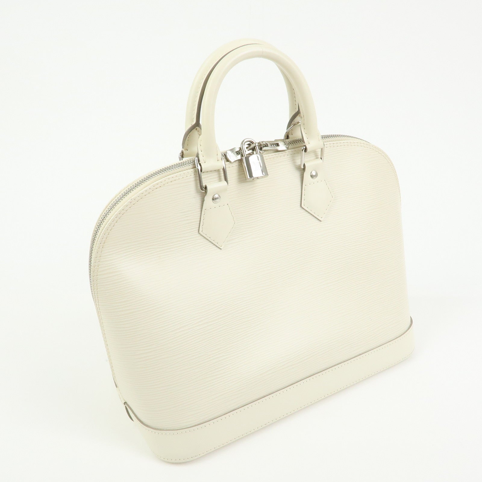 Louis Vuitton Epi Alma PM Hand Bag White Ivoire M5280J