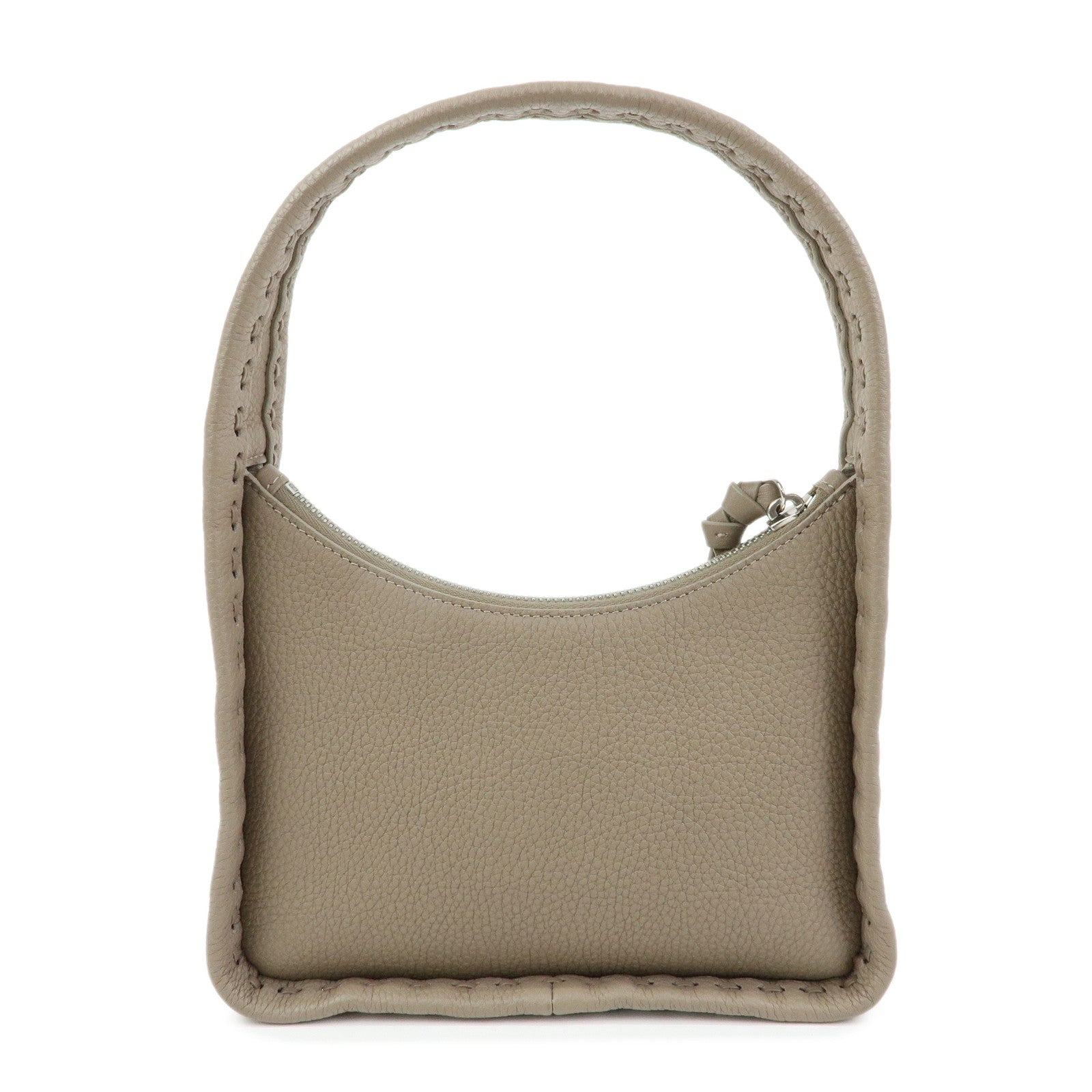 FENDI Selleria Calf Fendessence Small Hand Bag Greige 8BS094