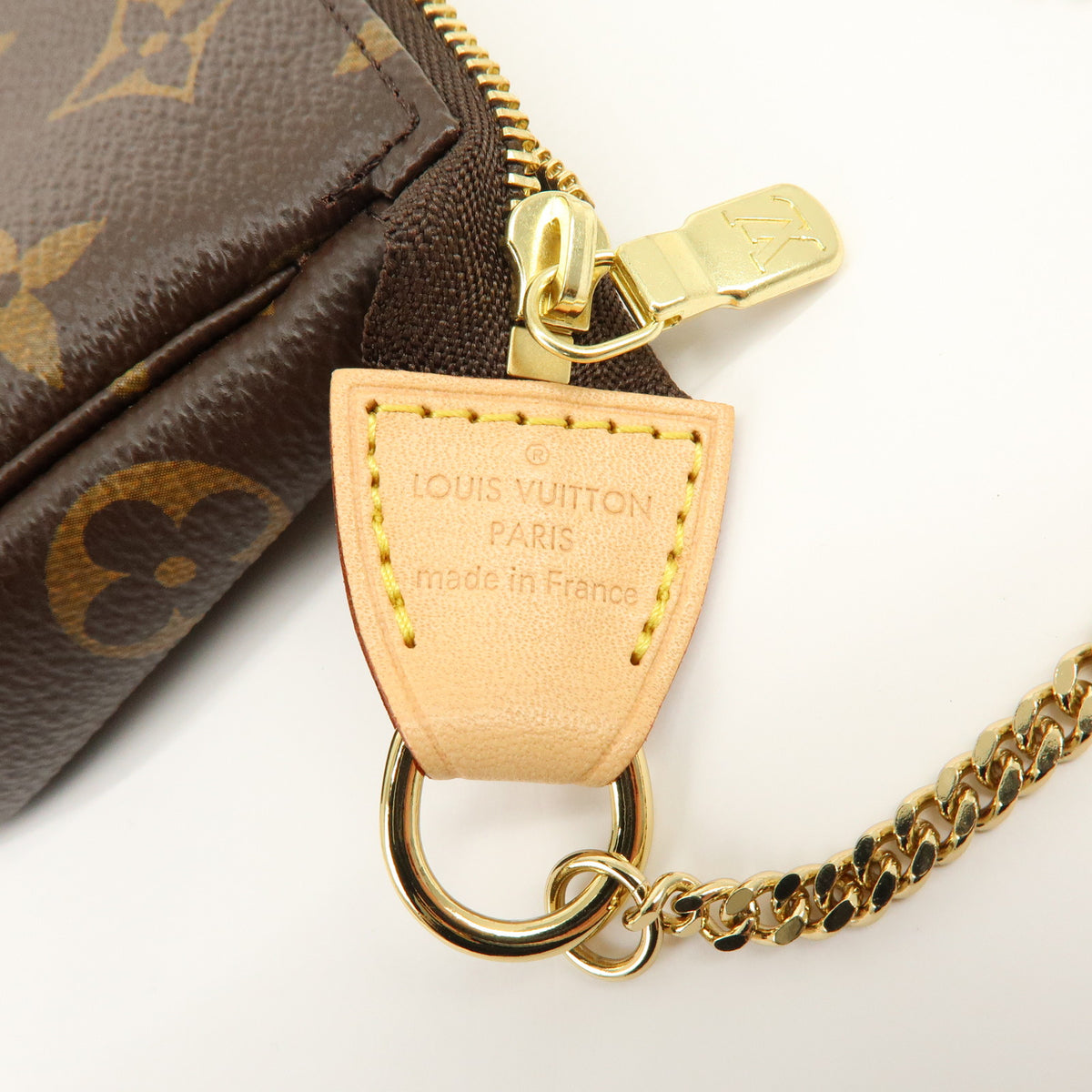 Louis Vuitton Monogram Mini Pochette Accessoires Hand Bag Bown M58009