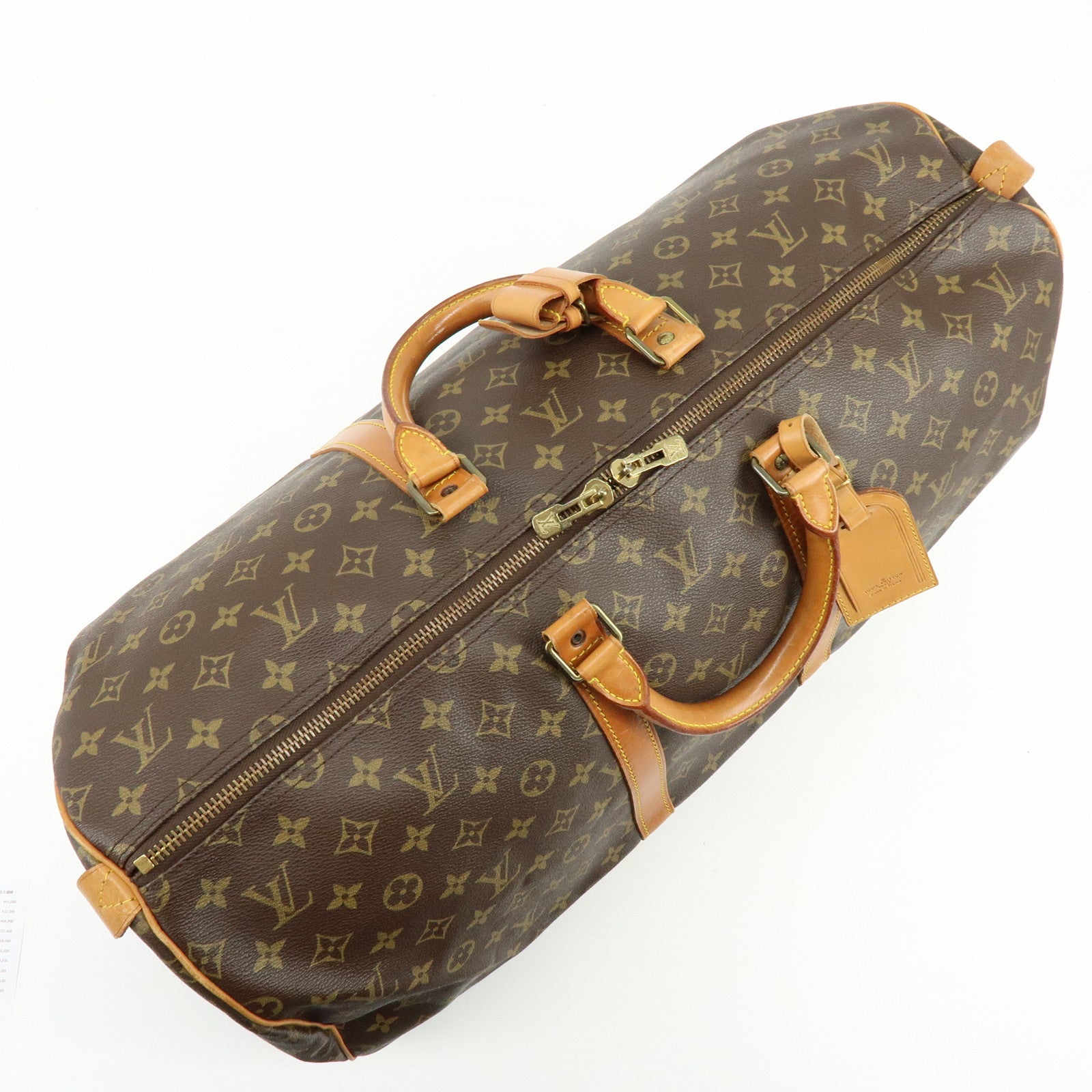 Louis Vuitton Monogram Keep All 55 Boston Bag Brown M41414