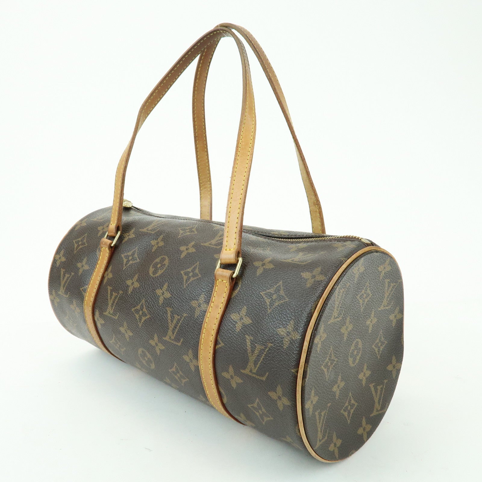 Louis Vuitton Monogram Papillon 30 Canvas Hand Bag Brown M51385