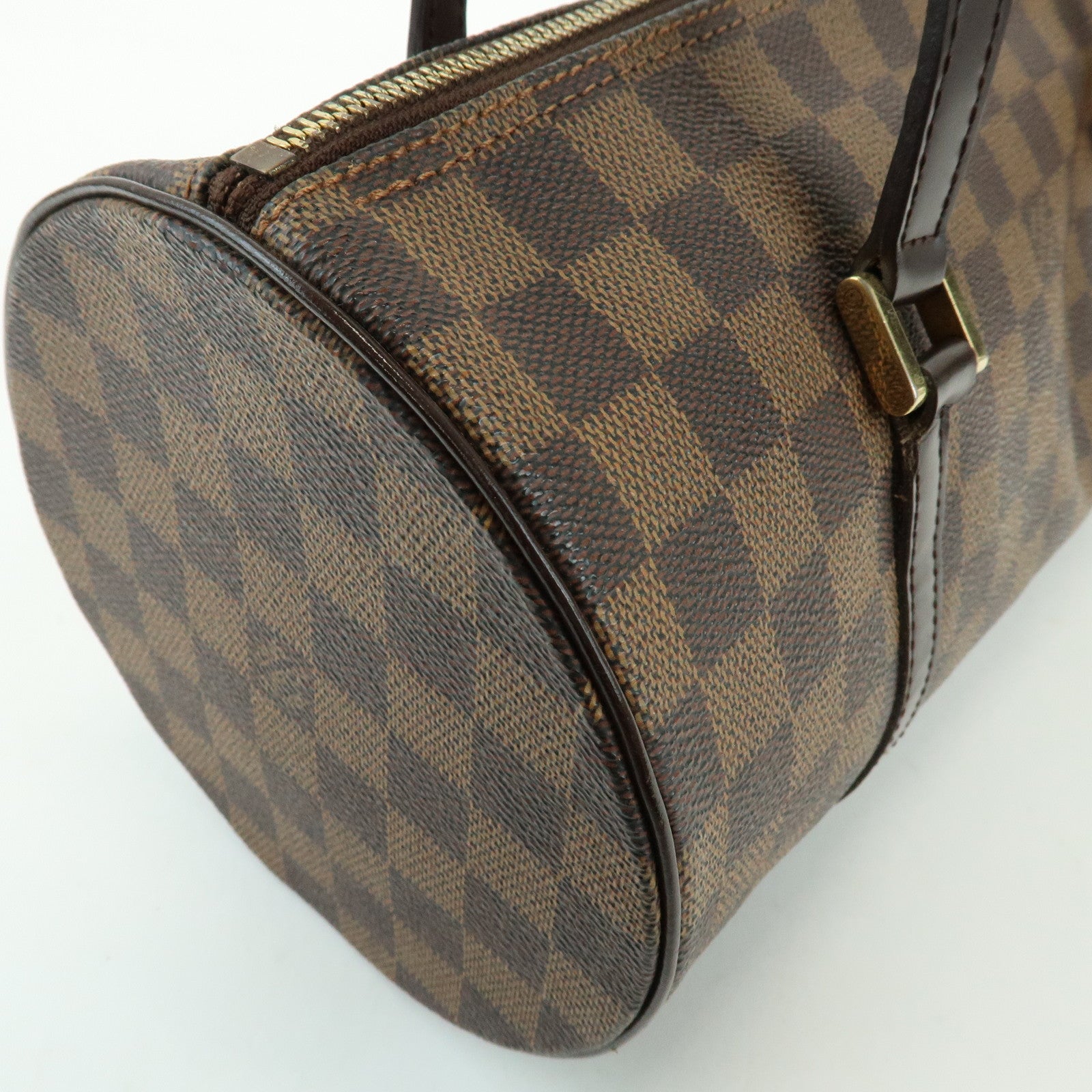 Louis Vuitton Damier Ebene Papillon 30 Hand Bag & Pouch Brown N51303