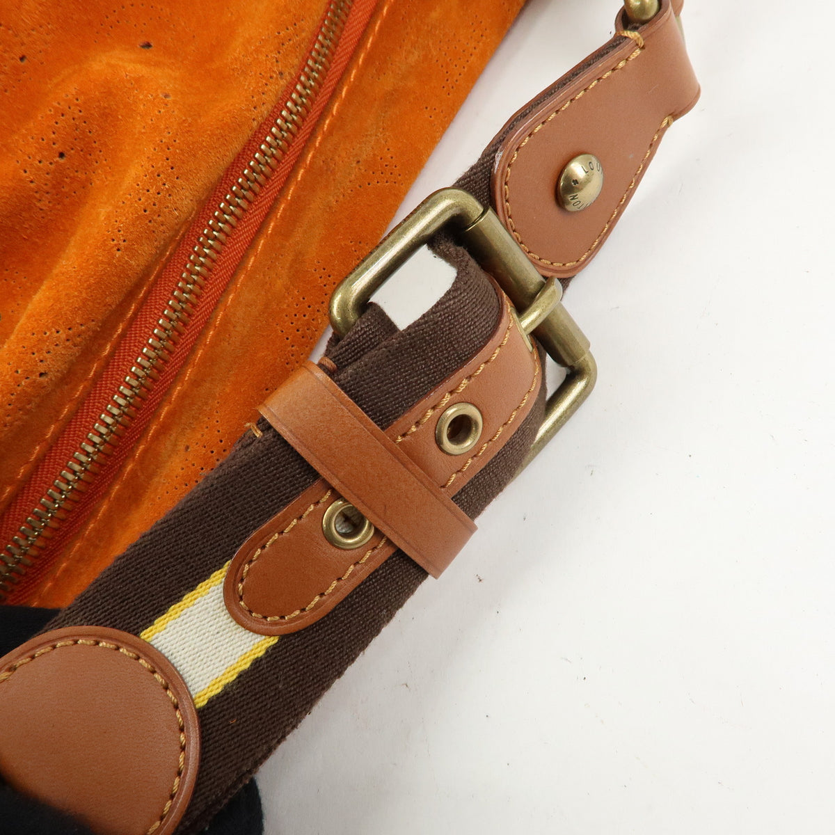 Louis Vuitton Monogram Onata GM Suede Shoulder Bag Orange M95119