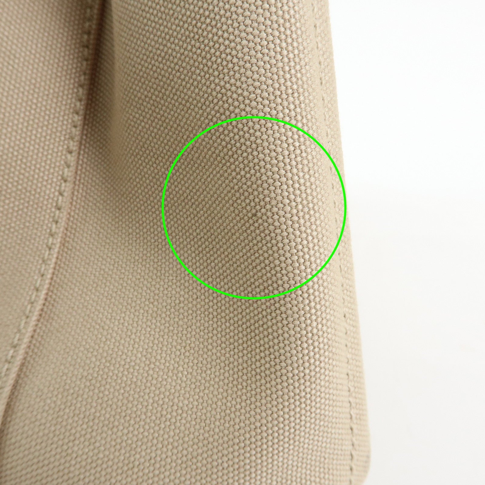 PRADA Canapa Triangle Logo Canvas 2Way Hand Bag Shoulder Bag Beige