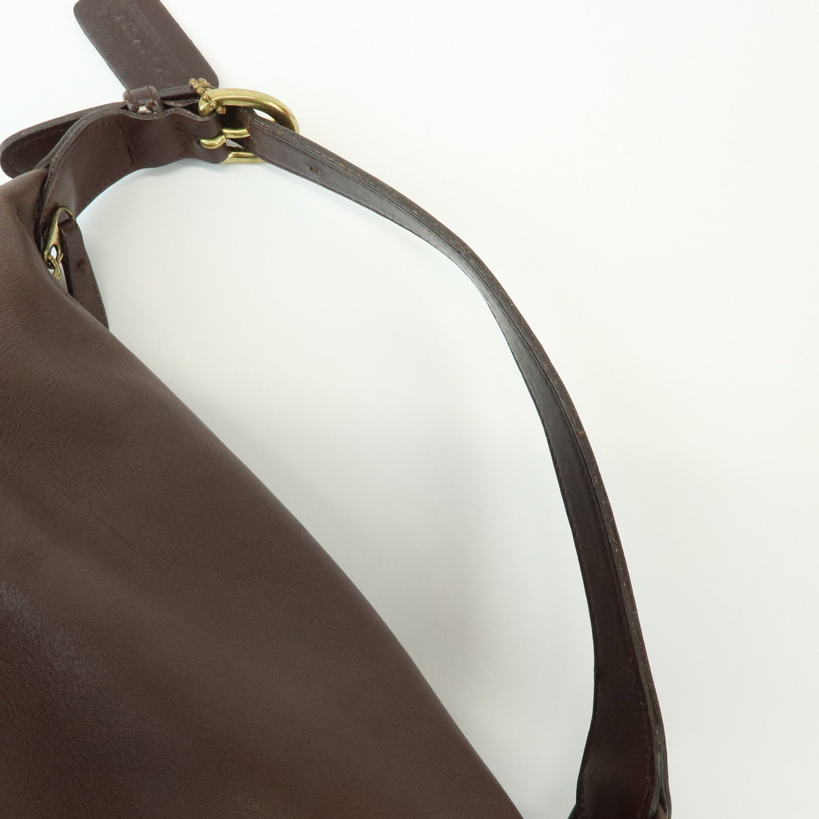 COACH Set of 3 Leather Hand Bag Shoulder Bag Brown Red