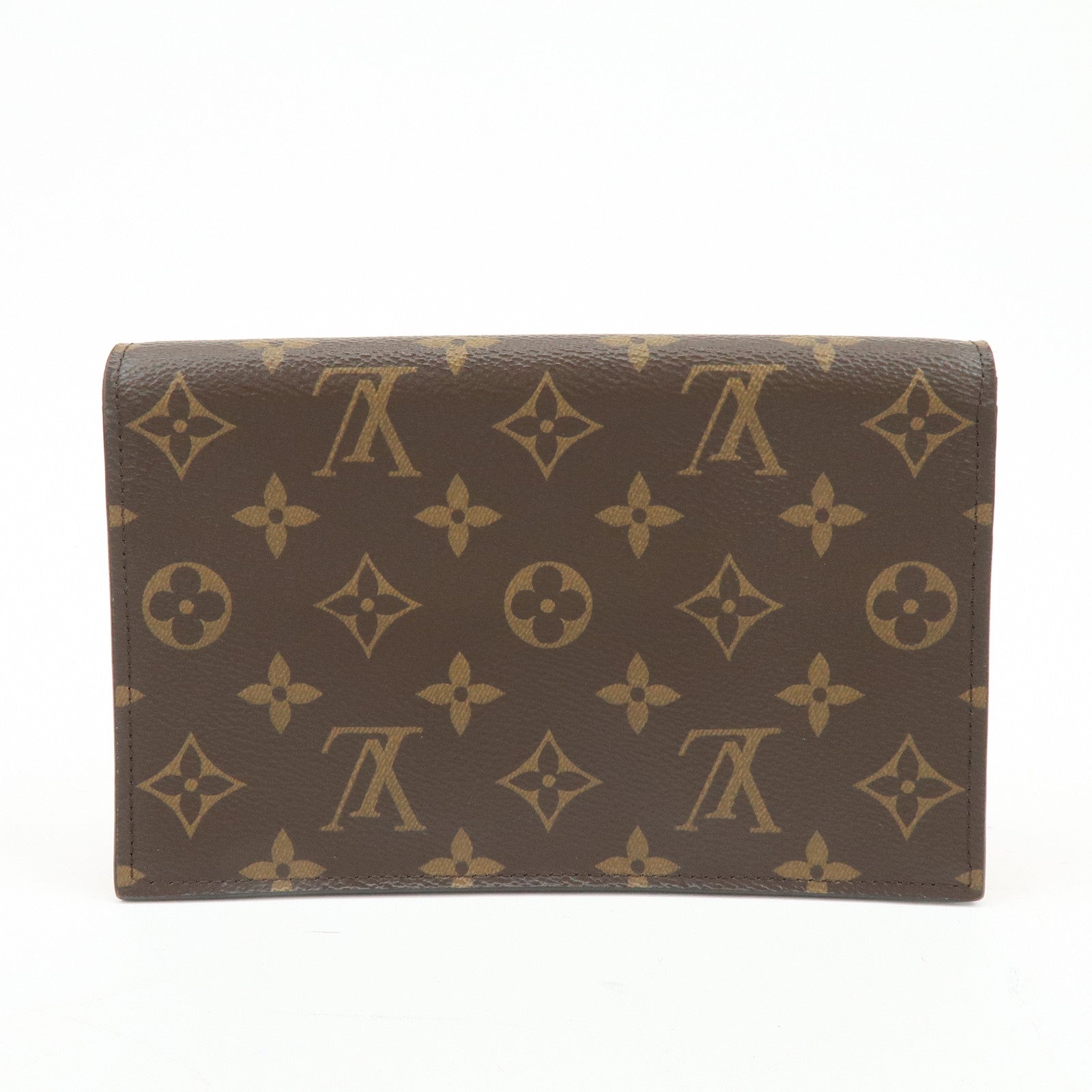 Louis Vuitton Monogram Portefeuille Flore Chain Wallet Pink M67405