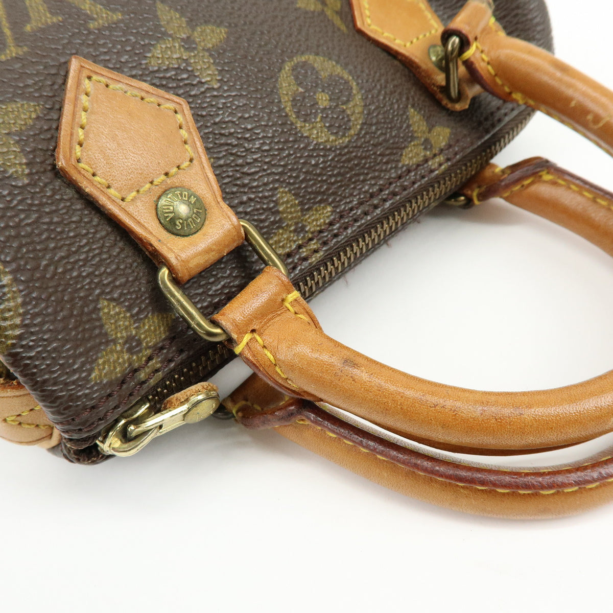 Louis Vuitton Monogram Mini Speedy Hand Bag Brown M41534 J75011 Lot