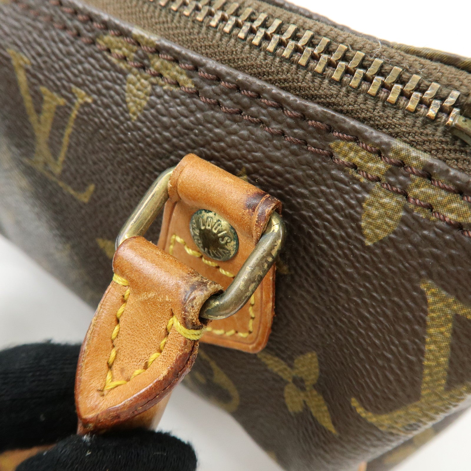 Louis Vuitton Monogram Mini Speedy Hand Bag and Strap Brown M41534 Lot