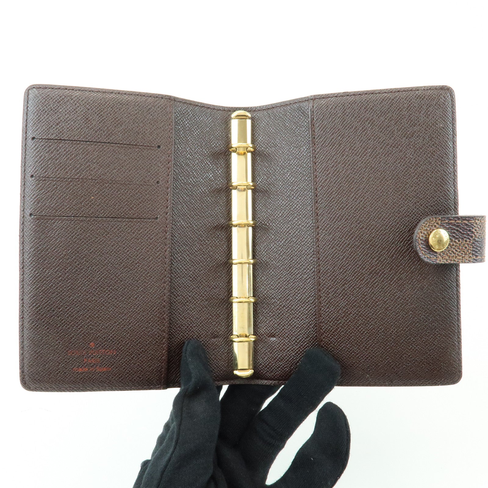 Louis Vuitton Damier Agenda PM Planner Cover Damier Ebene R20700