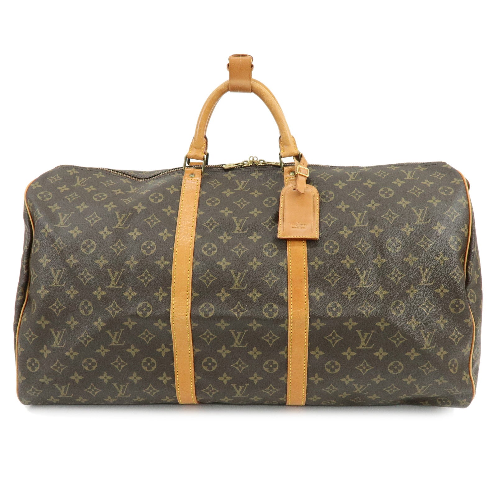 Louis Vuitton Monogram Keep All 60 Boston Bag Brown M41422
