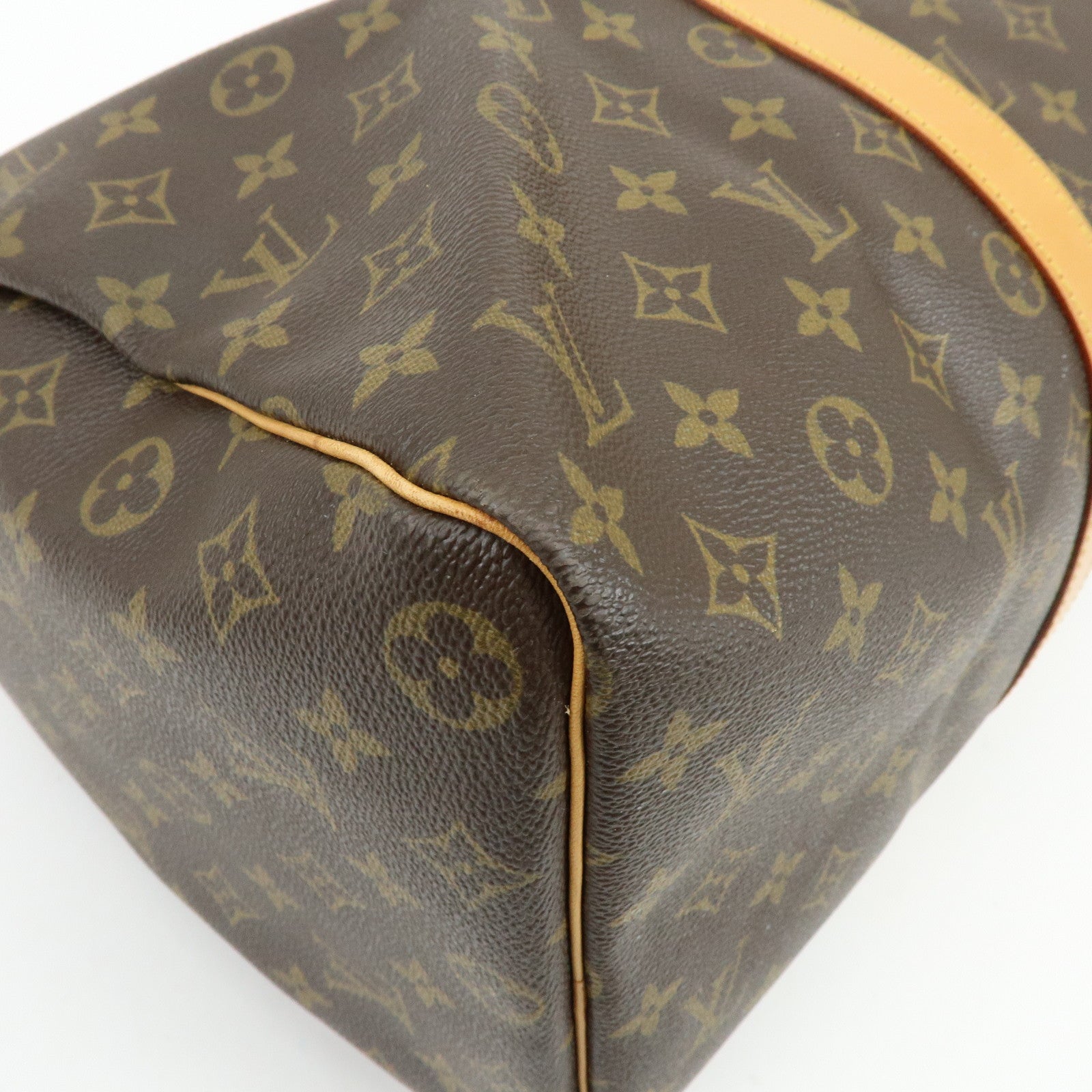 Louis Vuitton Monogram Keep All 45 Boston Bag Brown M41428