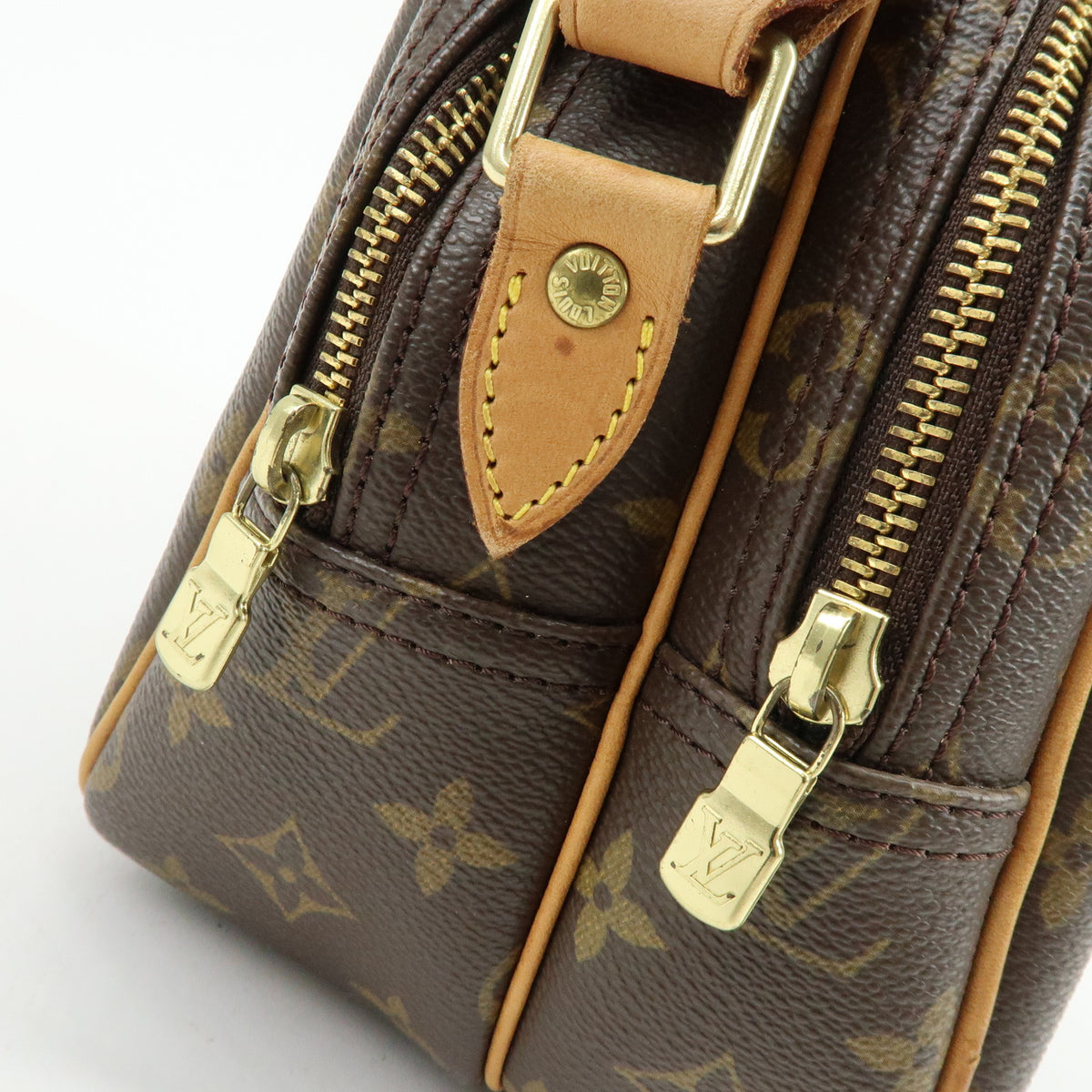 Louis Vuitton Monogram Reporter PM Shoulder Crossbody Bag Brown M45254