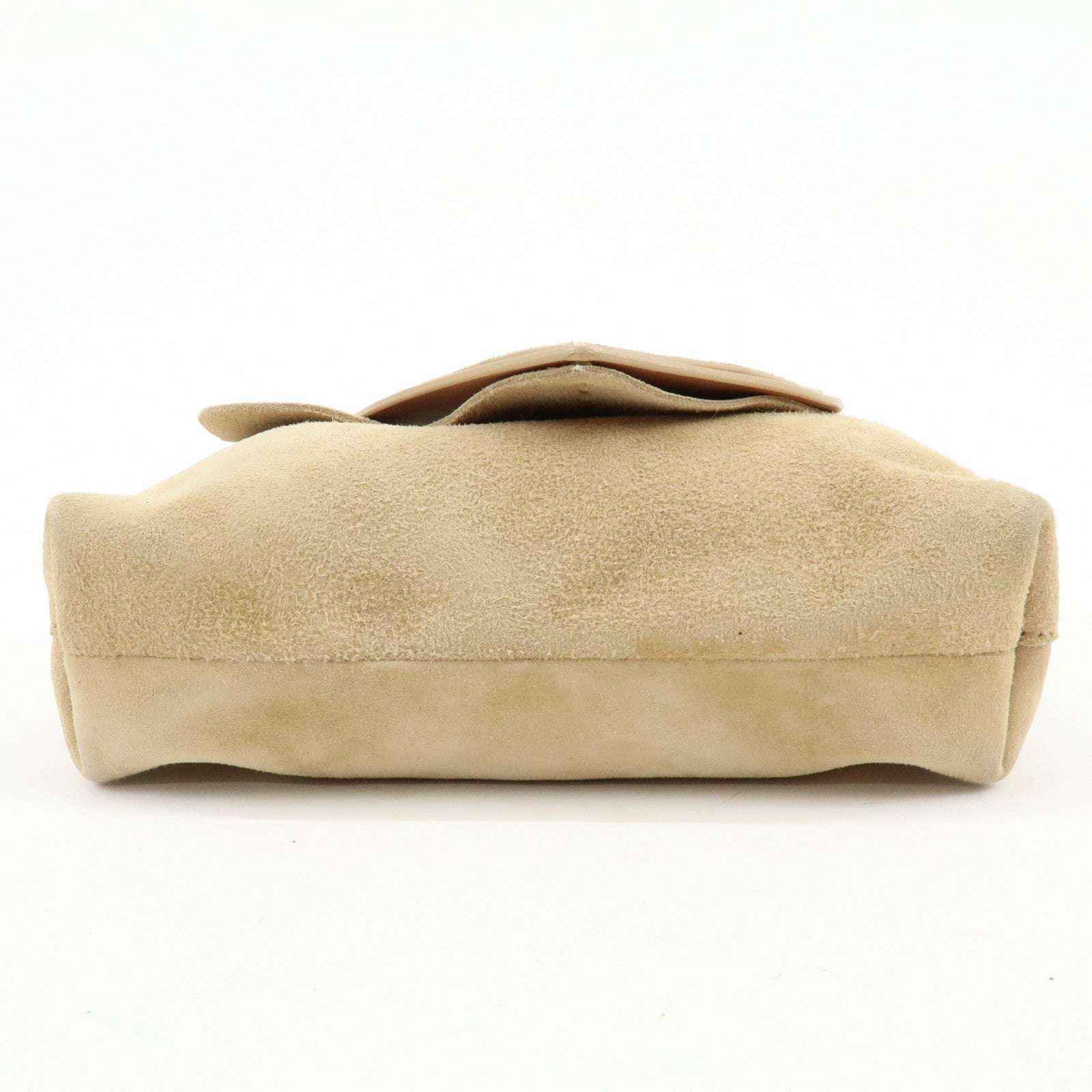 GUCCI Heart Suede Leather Shoulder Bag Crossbody Bag Beige 95107