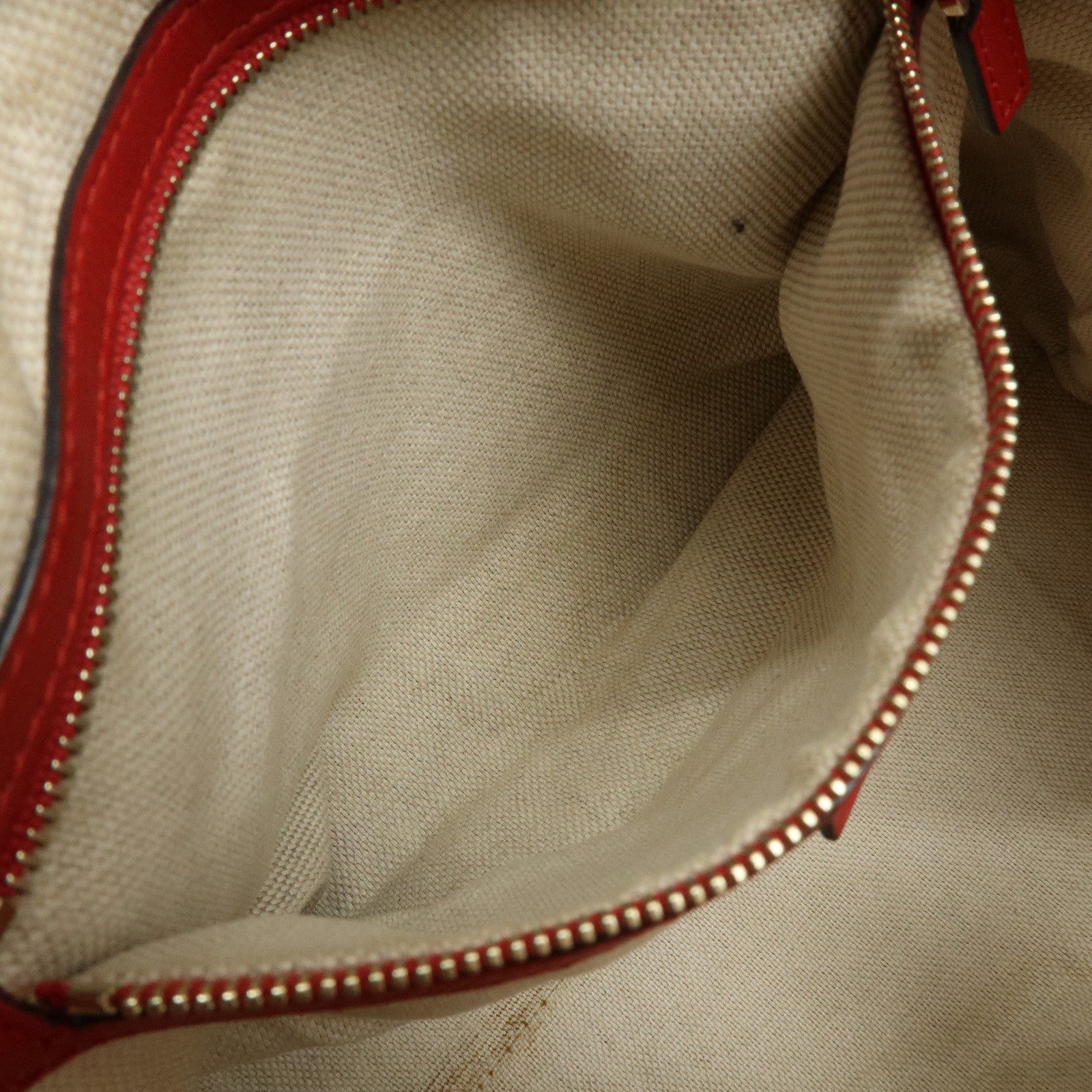 GUCCI GG Canvas Leather Shoulder Bag Valentine Limited 309122