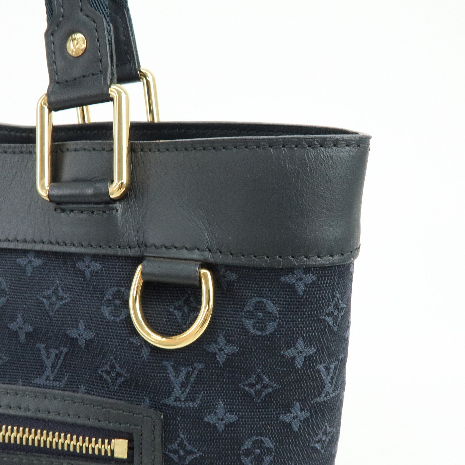 Louis Vuitton Monogram Mini Lucille GM Canvas Tote Bag Blue M92679