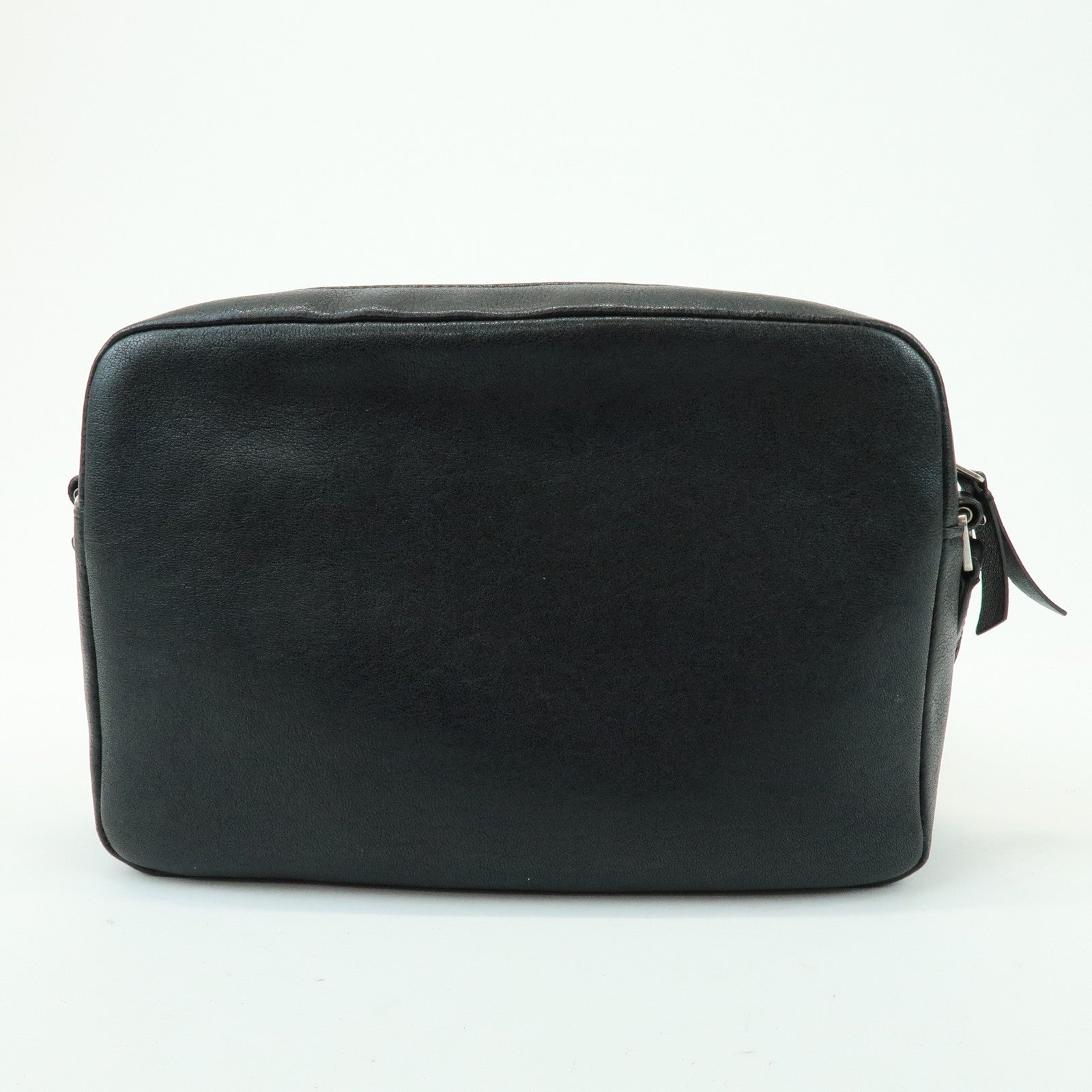 SAINT LAURENT PARIS Lou Cassandra Leather Shoulder Bag Tassel Black