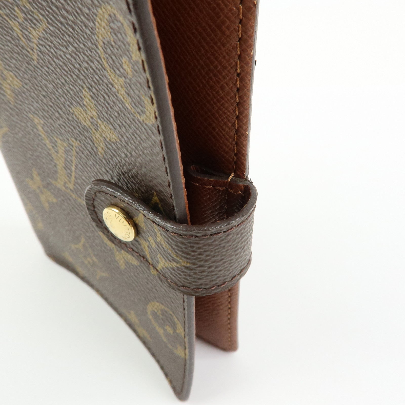 Louis Vuitton Monogram Agenda PM Planner Cover Brown R20005