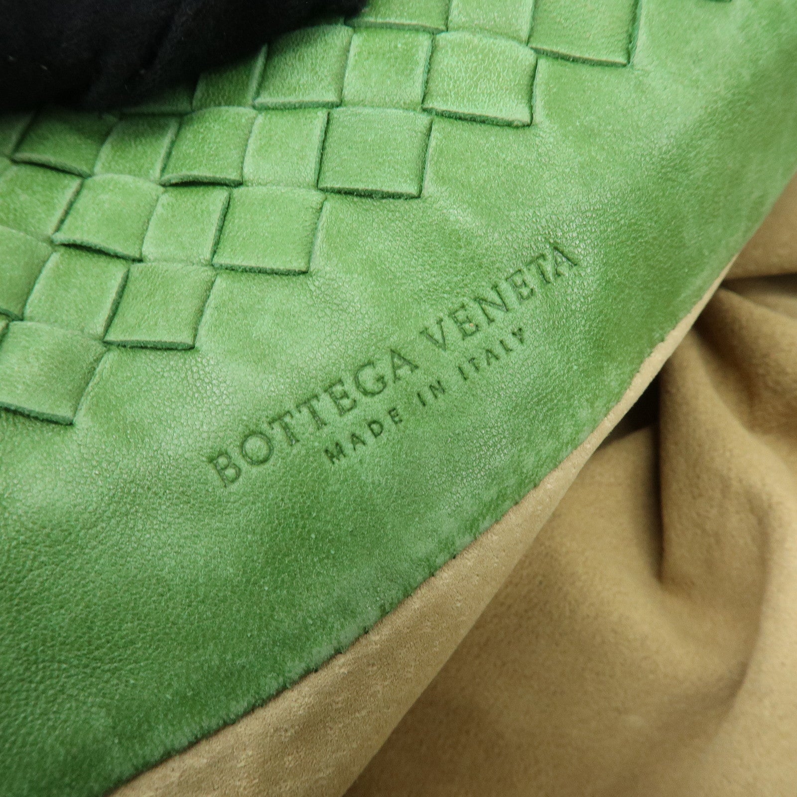 BOTTEGA VENETA Intrecciato Flower Shoulder Bag Tote Bag Green 169759
