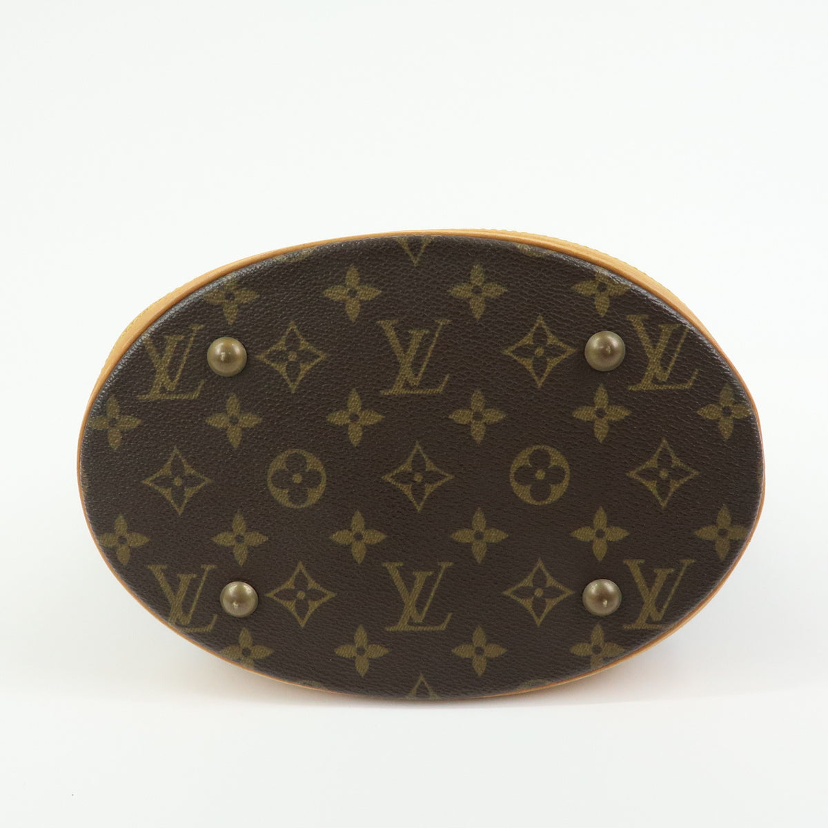 Louis Vuitton Monogram Canvas Bucket PM Hand Bag Brown M42238