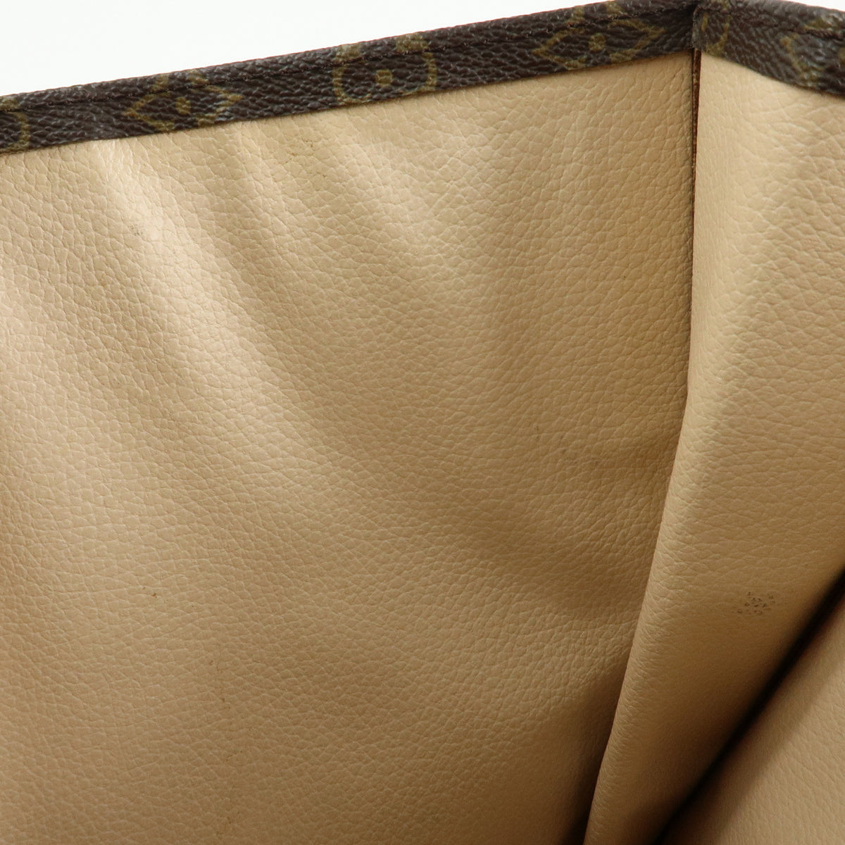 Louis Vuitton Monogram Sac Plat Tote Bag Hand Bag Brown M51140