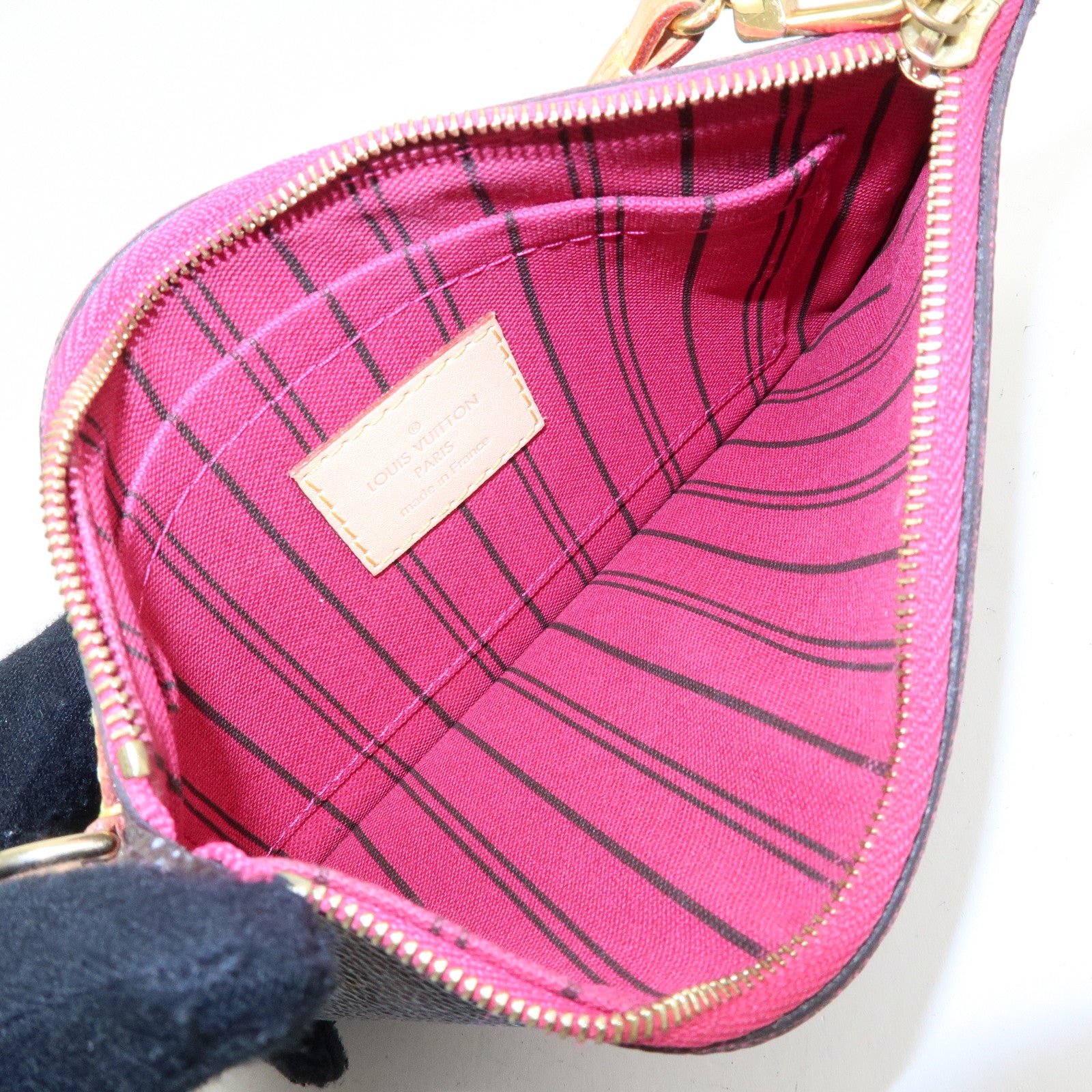 Louis Vuitton Monogram Canvas Pouch for Neverfull PM Tote Bag Pivoine
