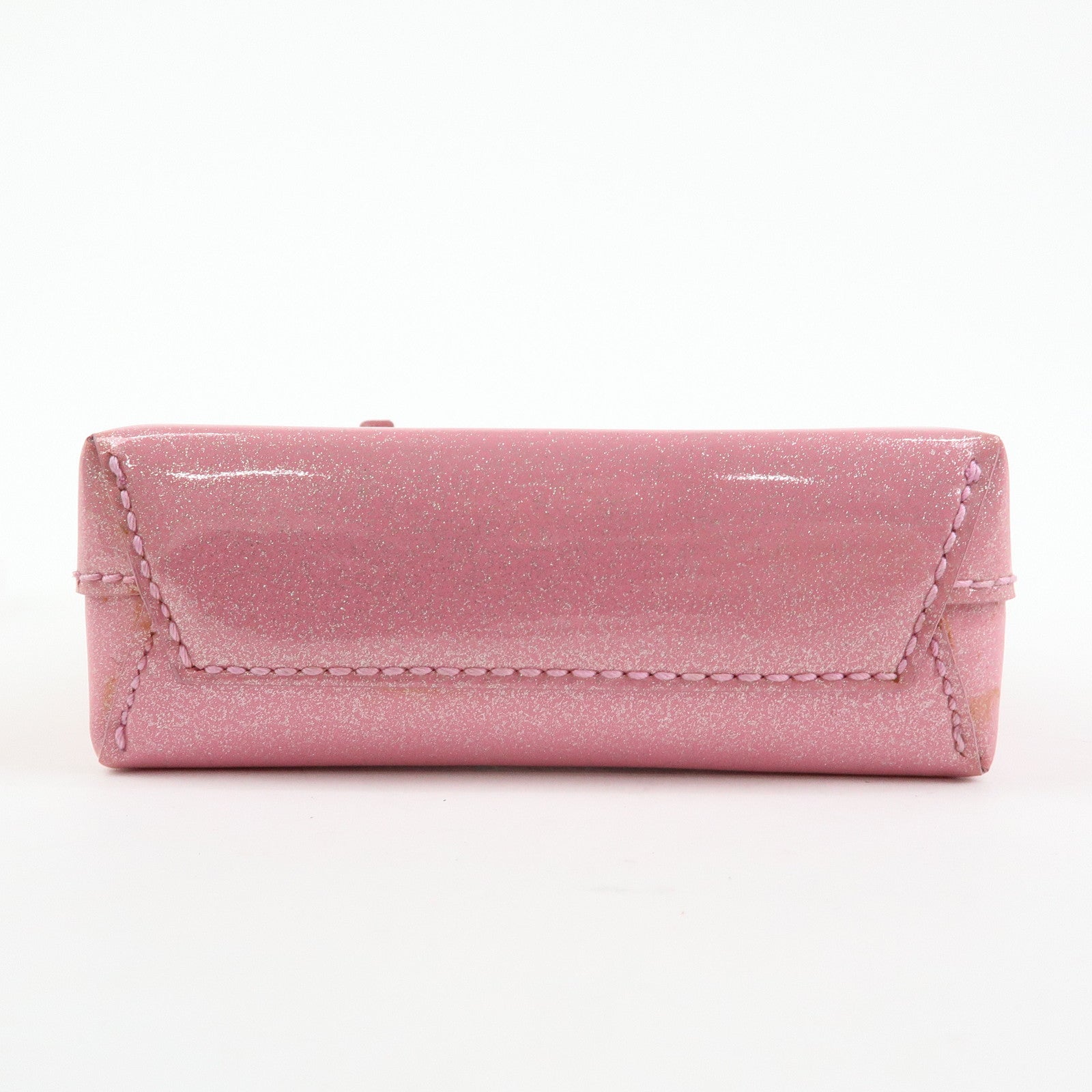 BALENCIAGA Patent Leather Shopping Phone Holder 2Way Bag Pink 593826