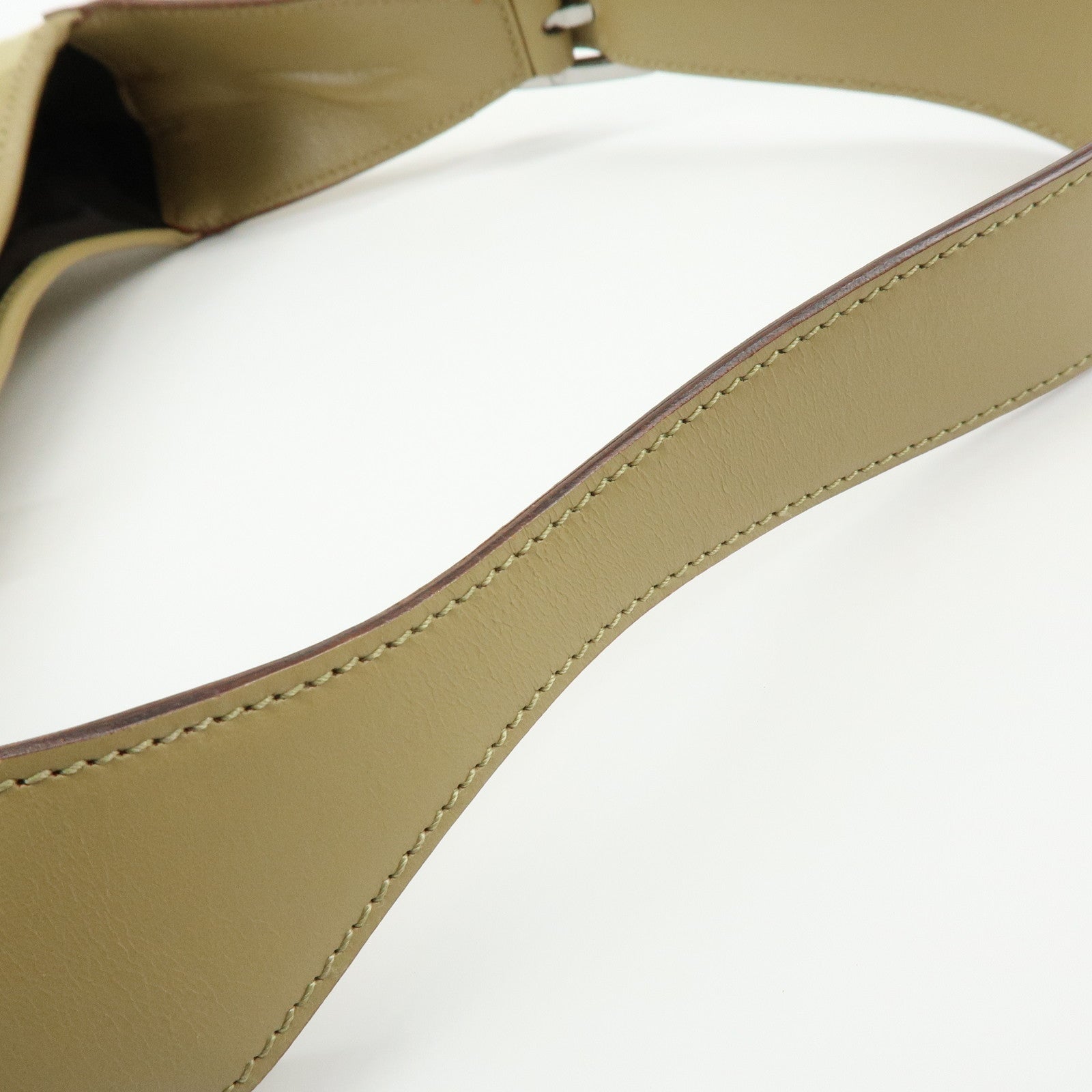 GUCCI Jackie Sherry GG Canvas Leather Shoulder Bag Beige 00963 001998