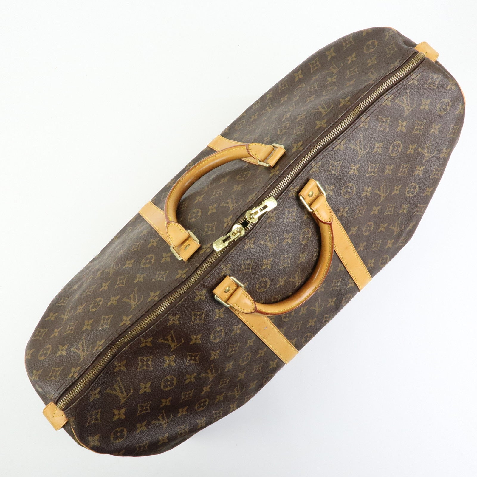 Louis Vuitton Monogram Keep All 60 Boston Bag Brown M41422