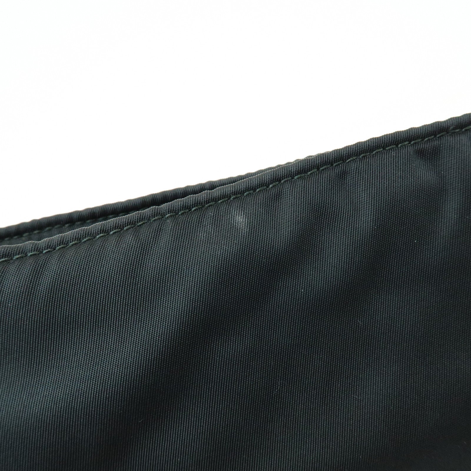 PRADA Nylon Saffiano Leather Shoulder Bag Crossbody Bag Black