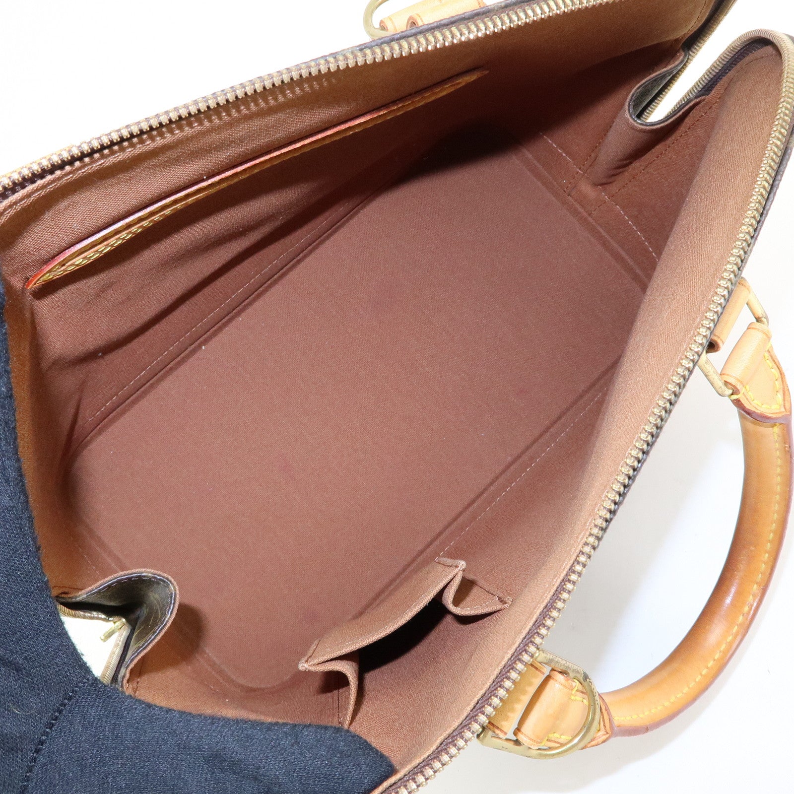 Louis Vuitton Monogram Alma PM Hand Bag Brown M51130