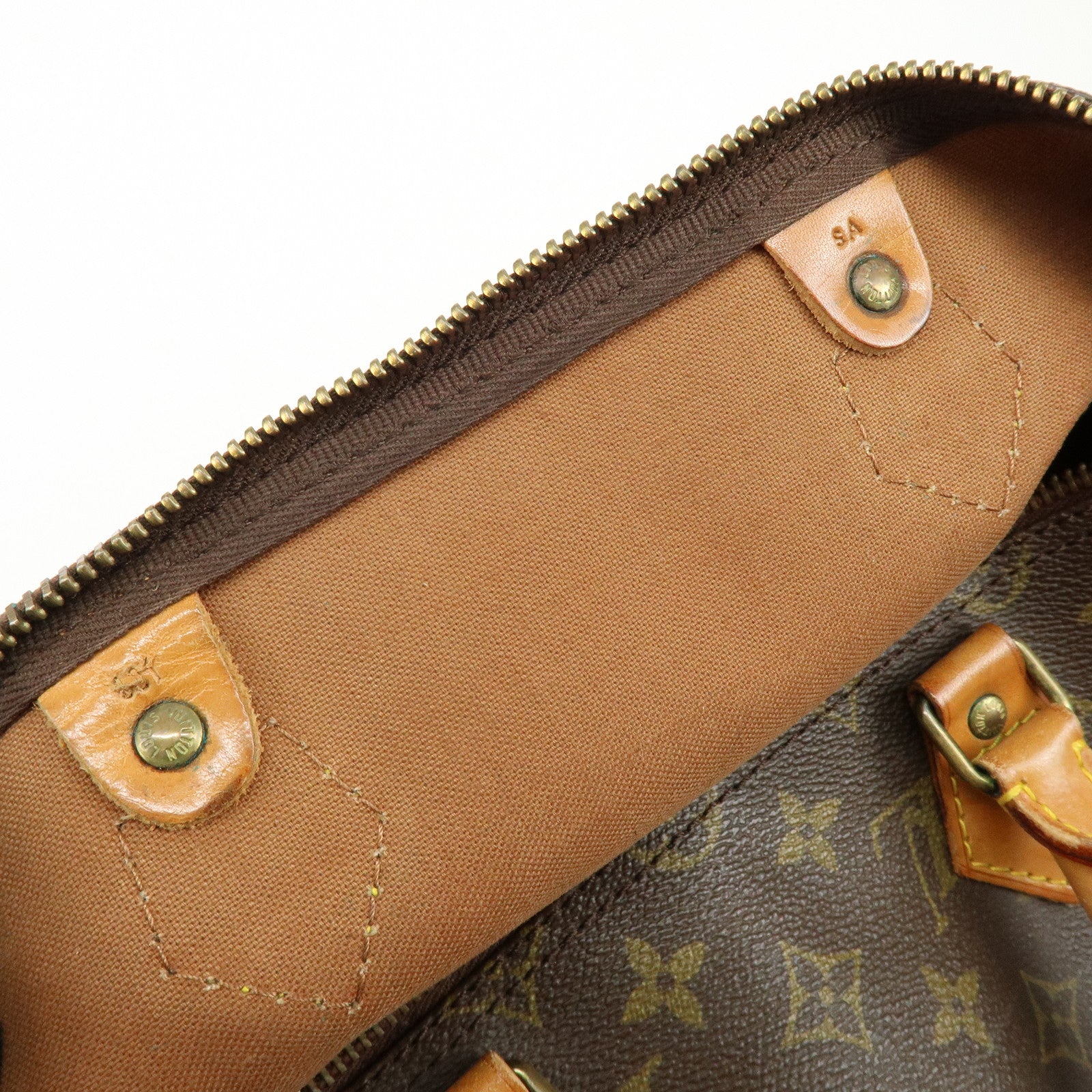 Louis Vuitton Monogram Speedy 35 Canvas Boston Bag Hand Bag M41524