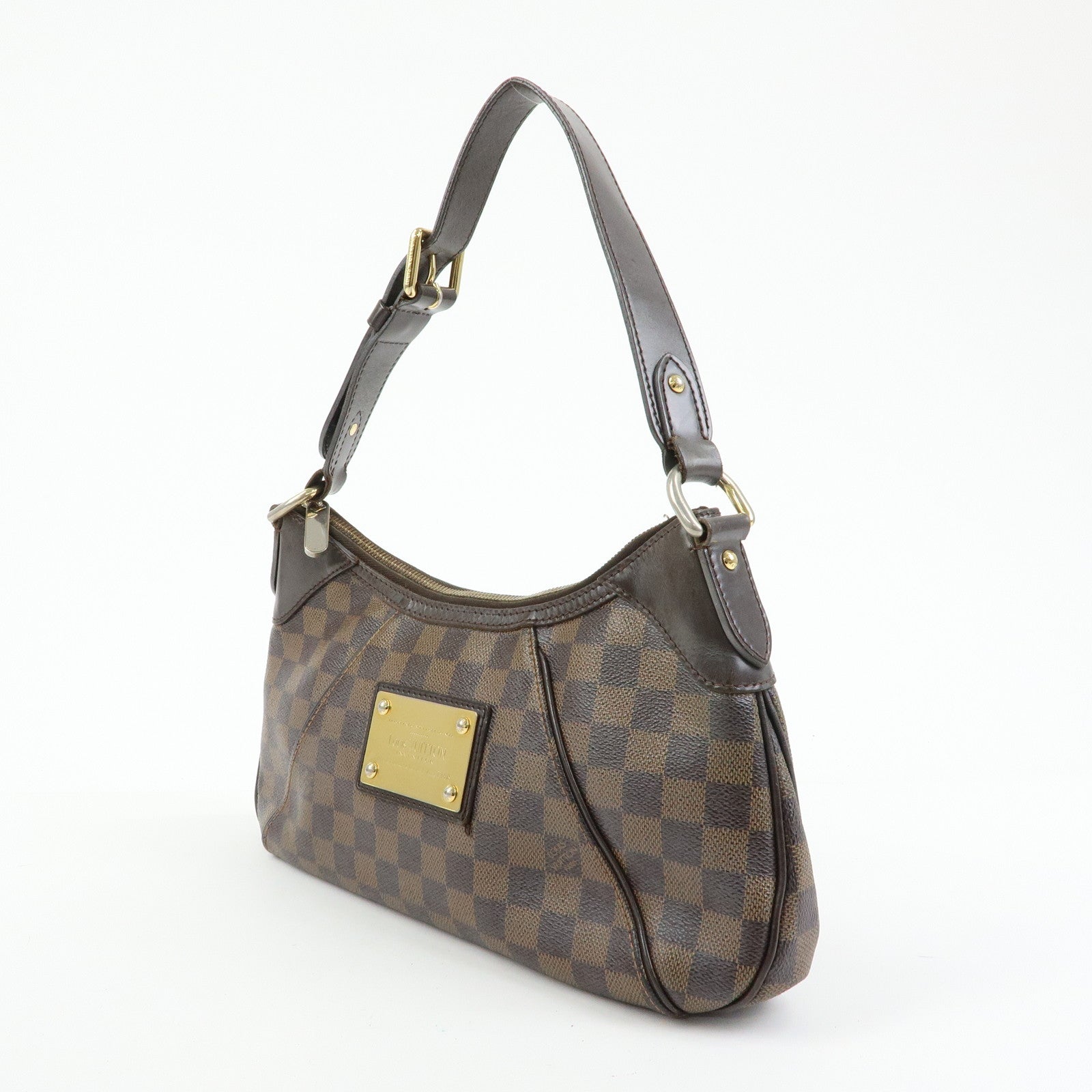 Louis Vuitton Damier Thames PM Canvas Shoulder Bag Hand Bag N48180