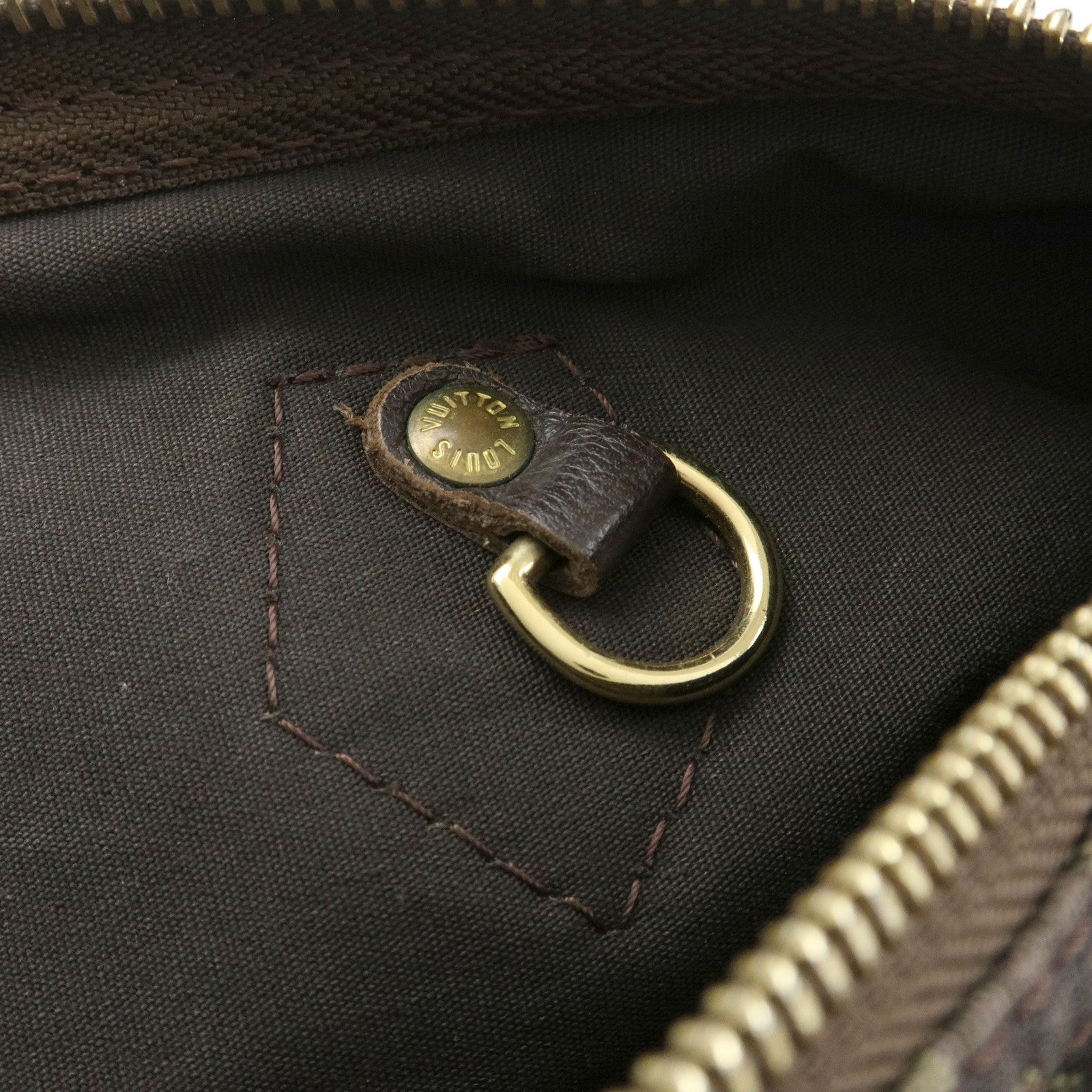 Louis Vuitton Monogram Mini Lin Speedy 30 Boston Hand Bag Ebene M95224