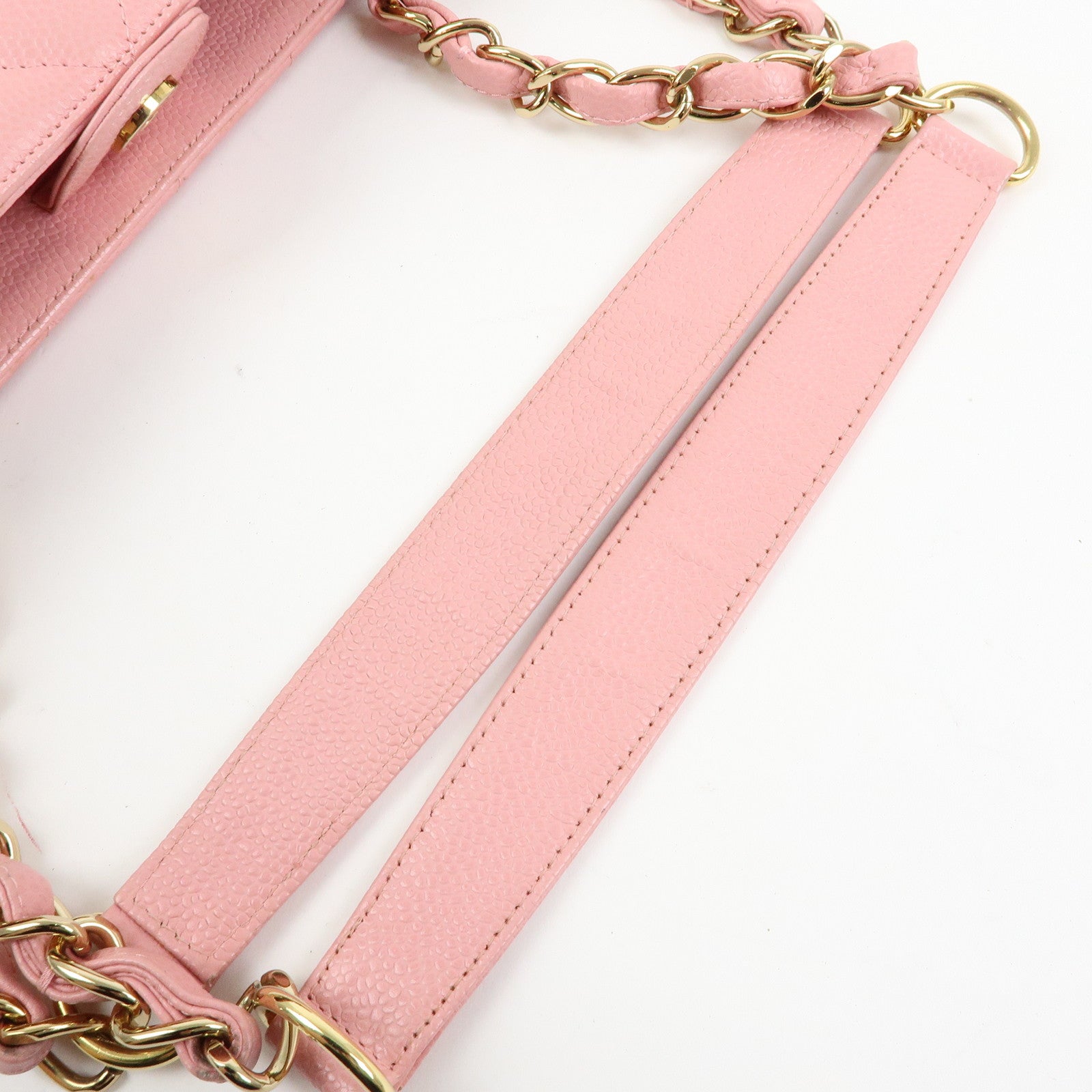 CHANEL COCO Mark Caviarskin PST Chain Tote Bag Shoulder Bag Pink