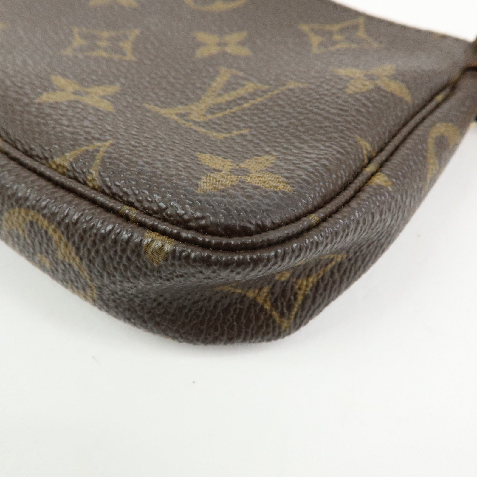 Louis Vuitton Monogram Mini Pochette Accessoires Pouch Brown M58009