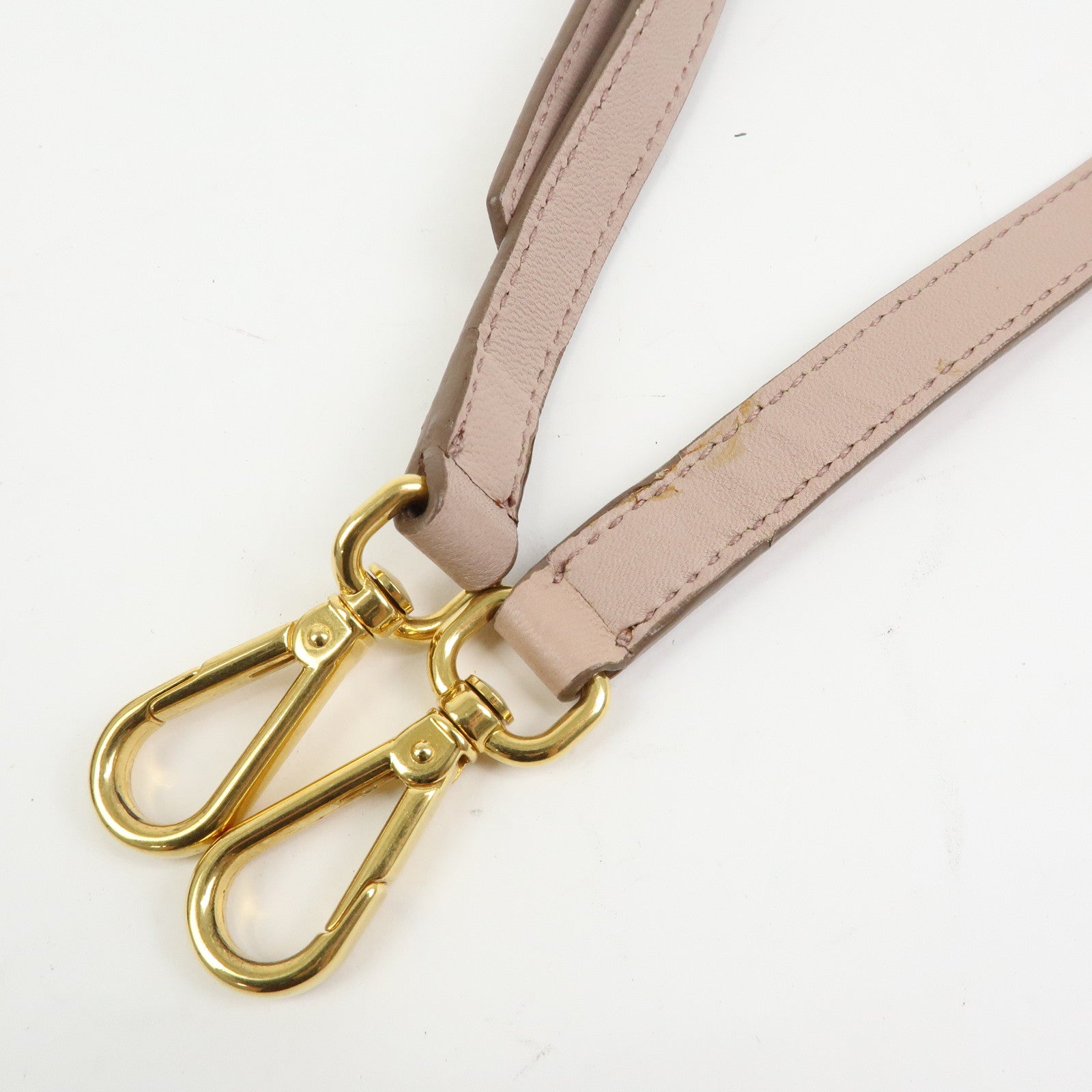 MIU MIU Matelasse Nappa Gaufre Leather 2Way Hand Bag Pink Beige RN1069