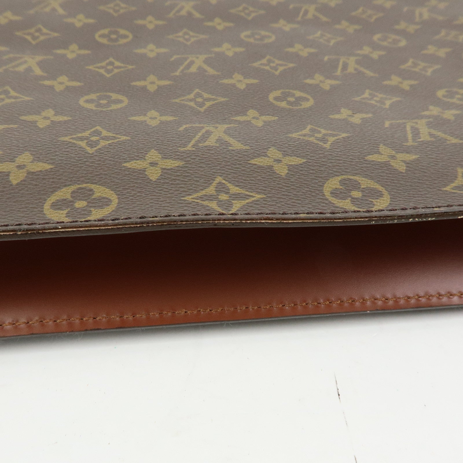 Louis Vuitton Monogram Port‑Documents Bandoulière Brown M53338