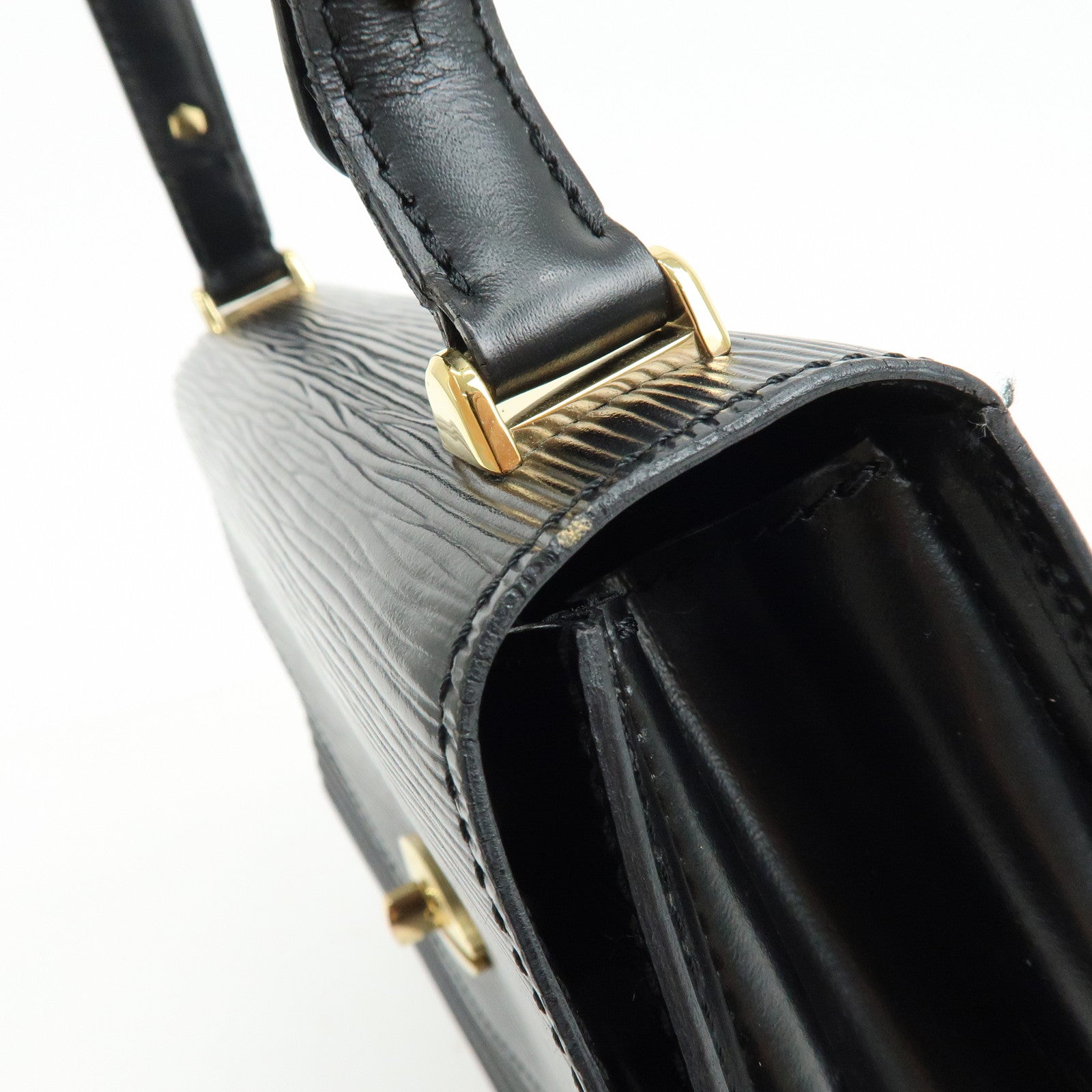 Louis Vuitton Epi Tilsit Shoulder Bag Hand Bag Noir Black M52482