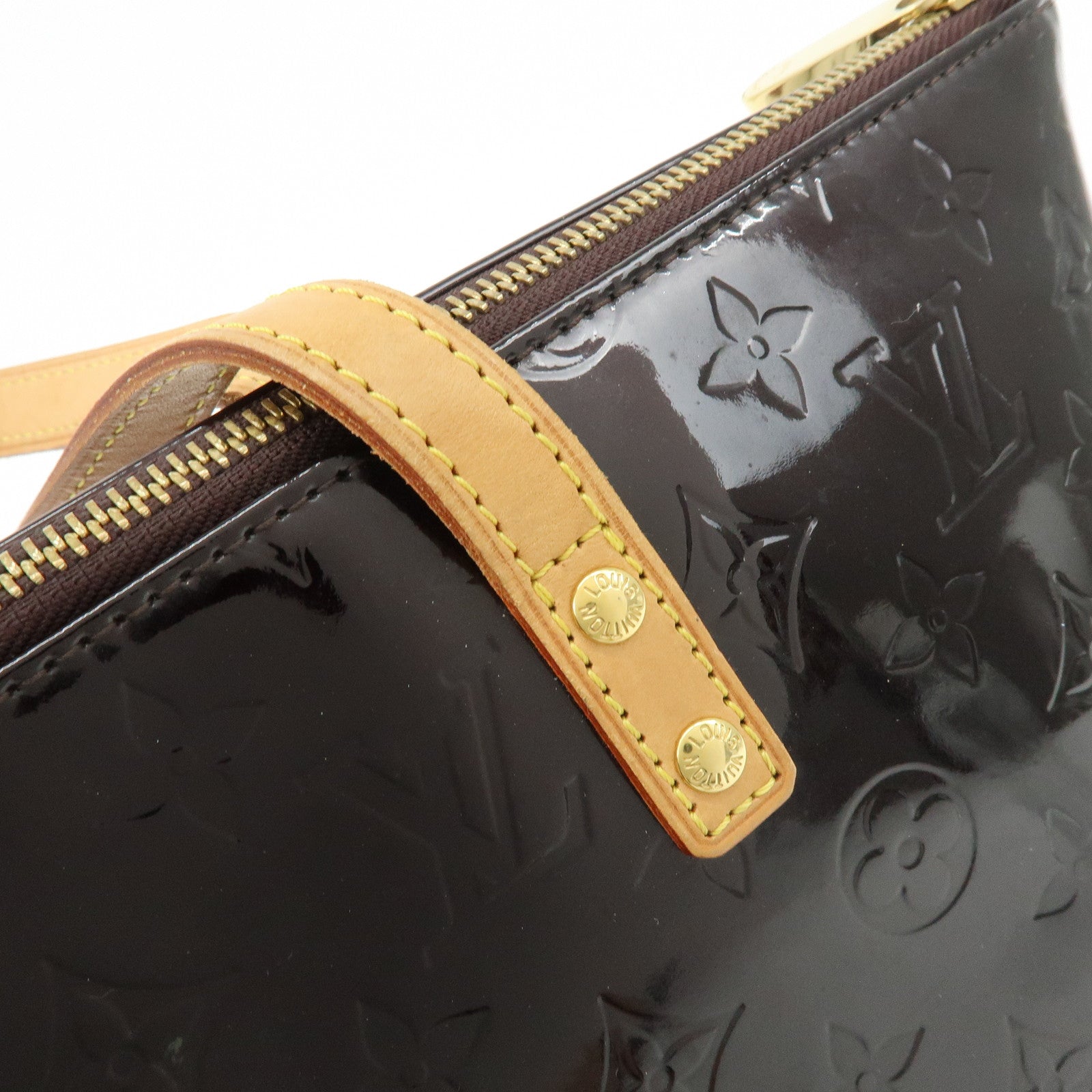 Louis Vuitton Monogram Vernis Bellevue PM Hand Bag Violet M93584