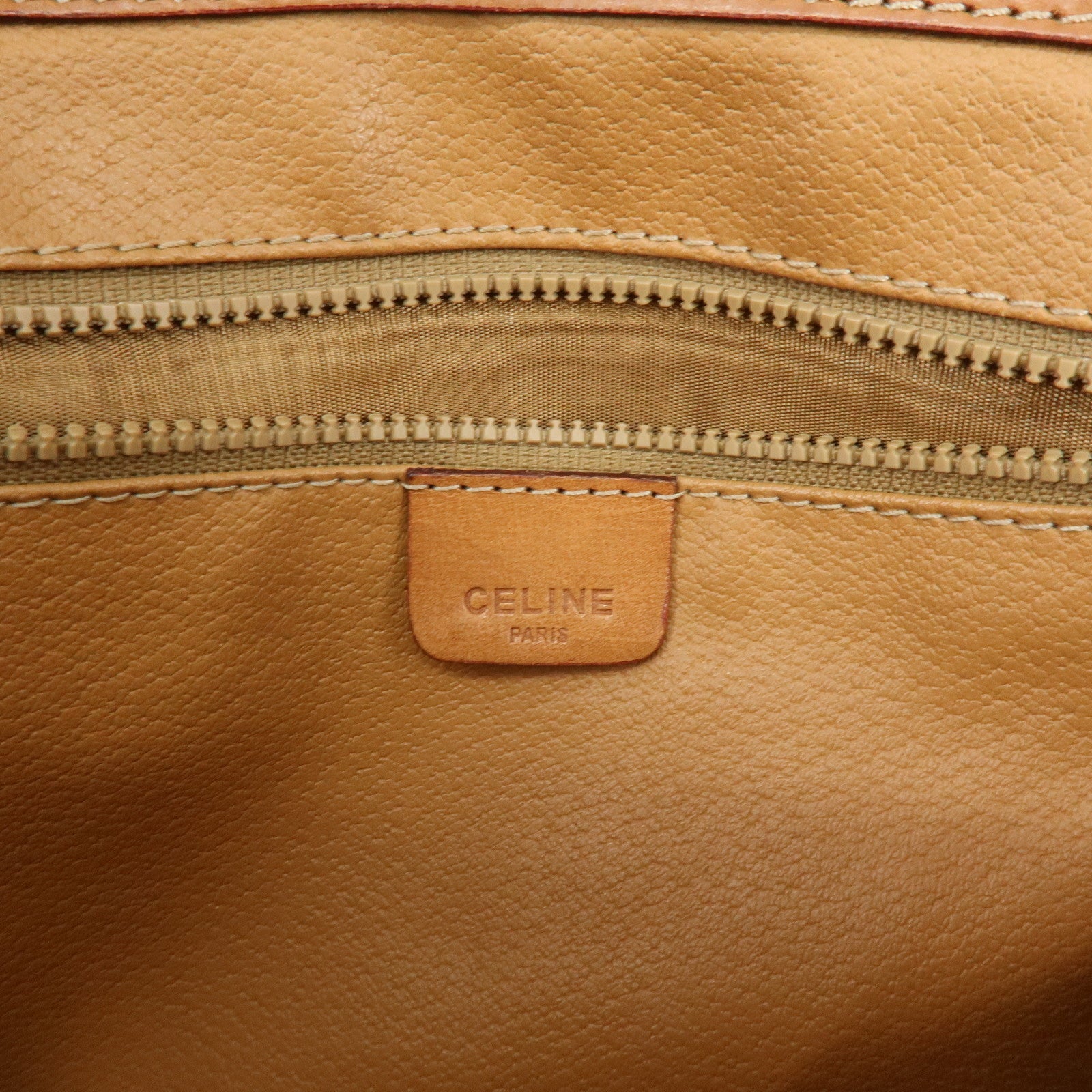CELINE Macadam PVC Leather Shoulder Bag Crossbody Bag Brown