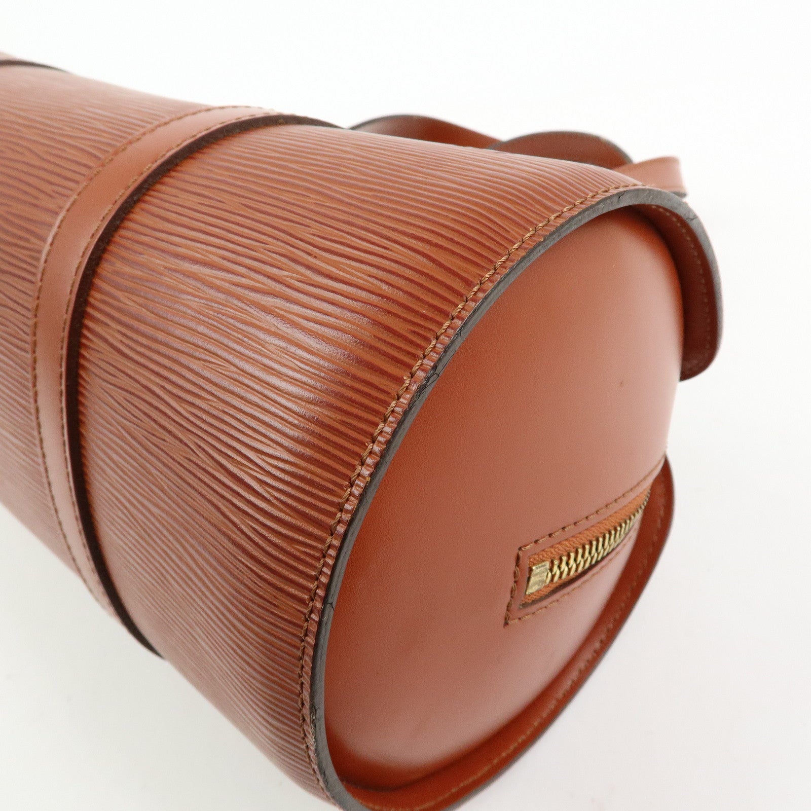Louis Vuitton Epi Soufflot Leather Hand Bag Kenya Brown M52223
