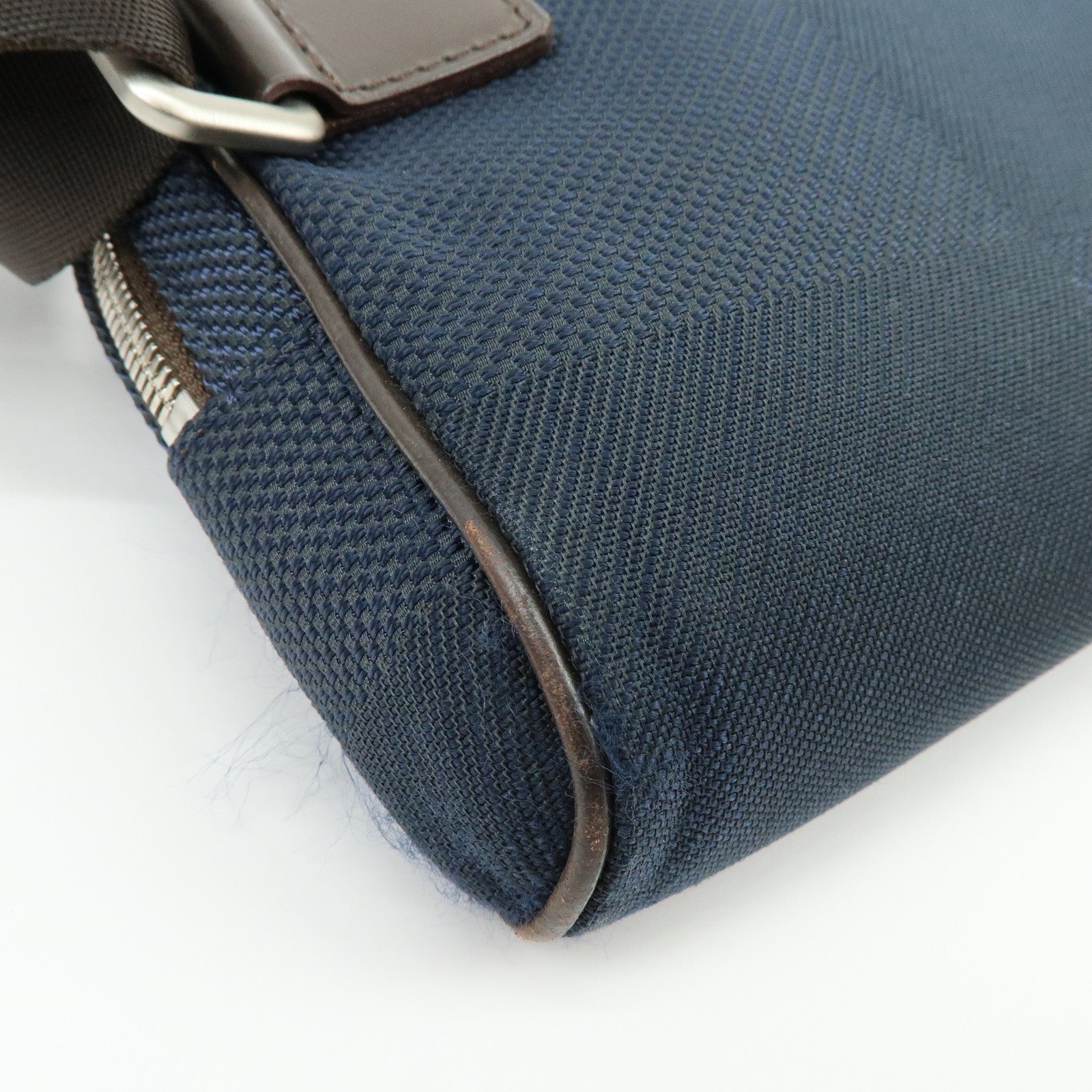Louis Vuitton Damier Geant Canvas Leather Waist Body Bag Bleu Ocean