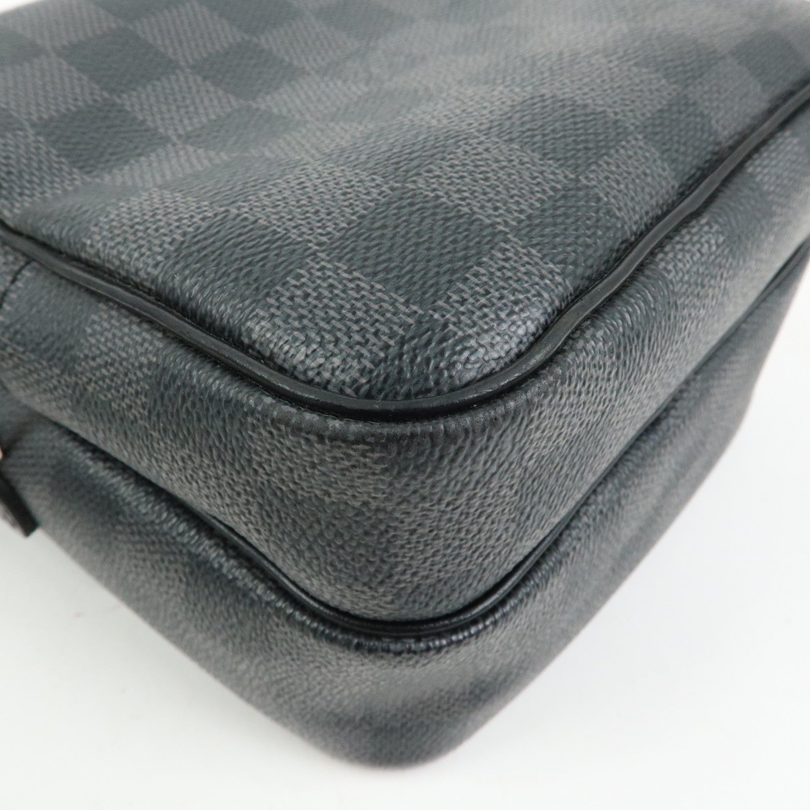 Louis Vuitton Damier Graphite Rem Shoulder Bag Black N41446
